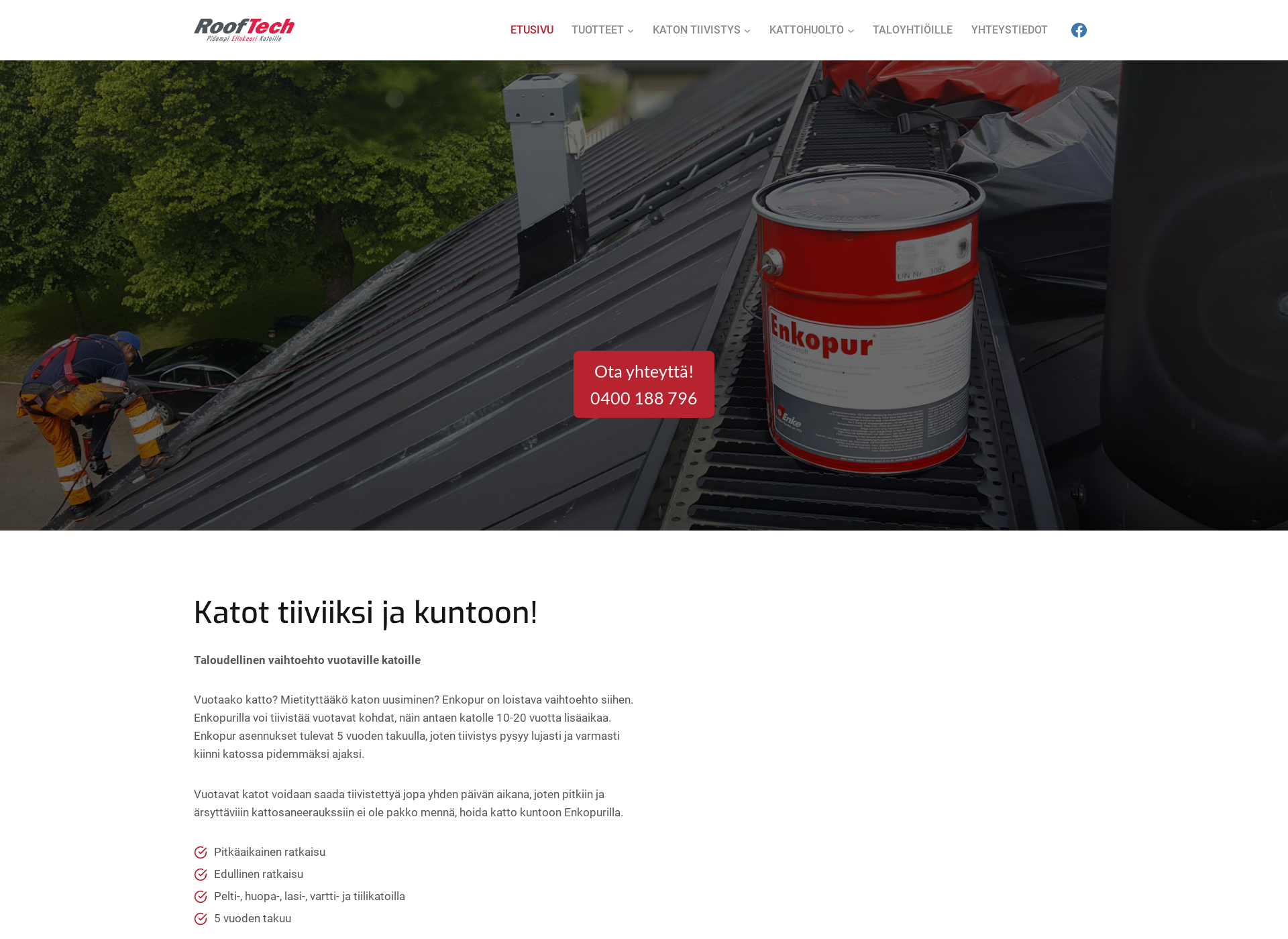 Screenshot for rooftech.fi