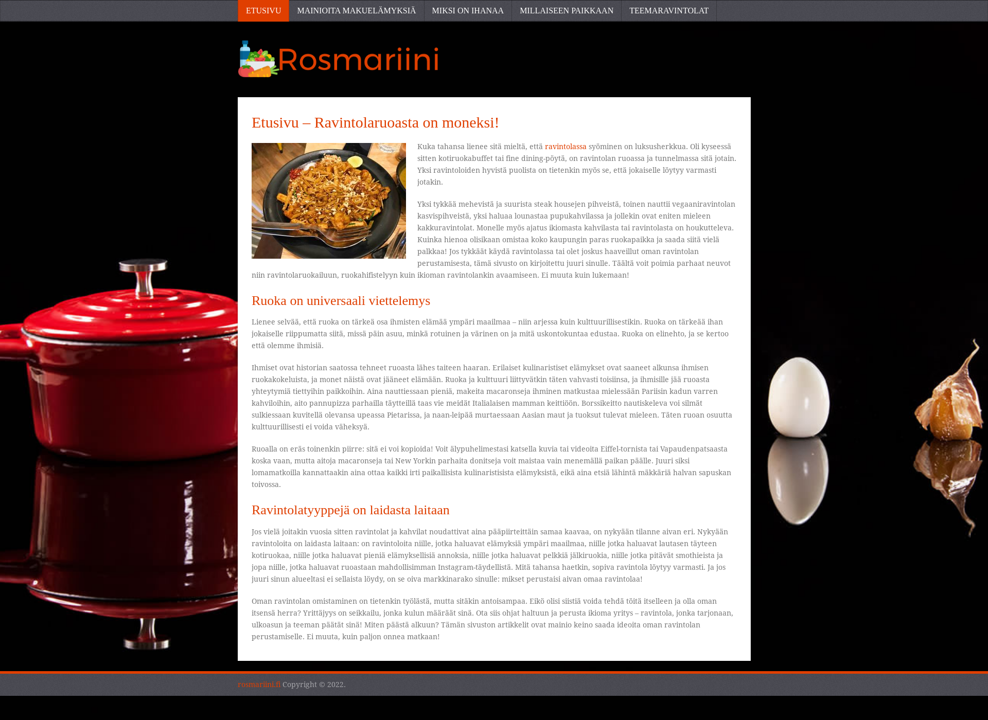 Screenshot for rosmariini.fi