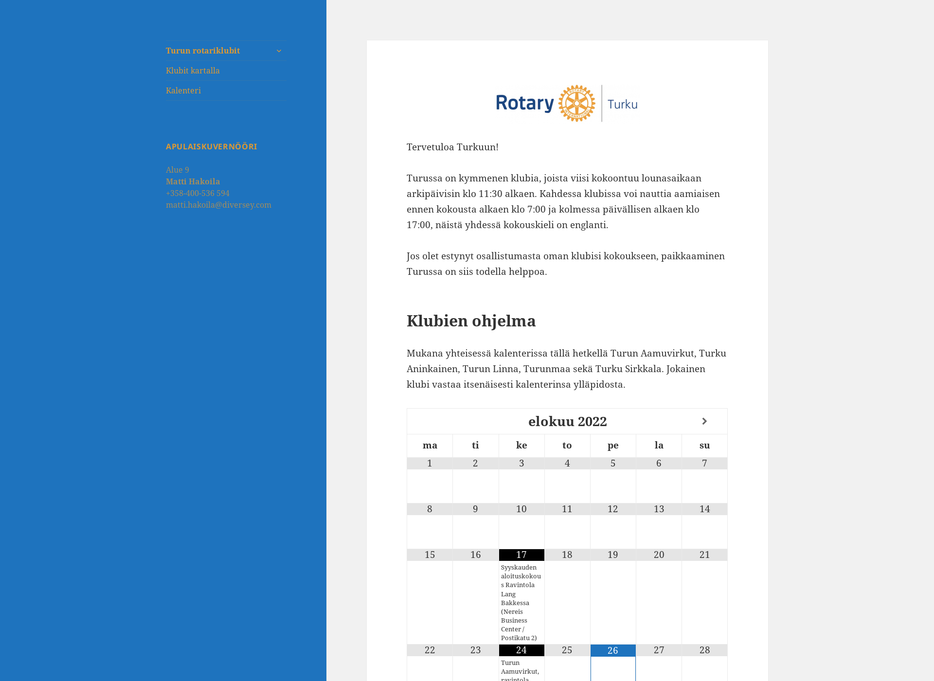 Näyttökuva rotaryturku.fi