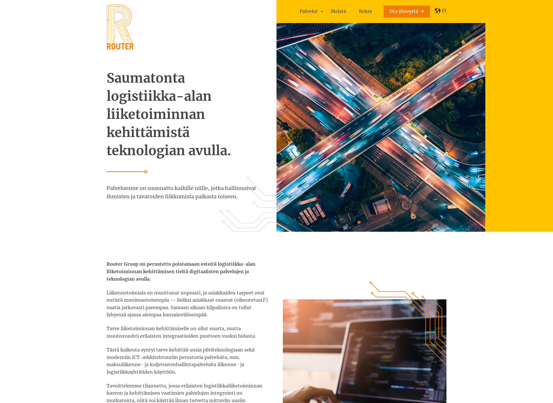 Screenshot for routergroup.fi