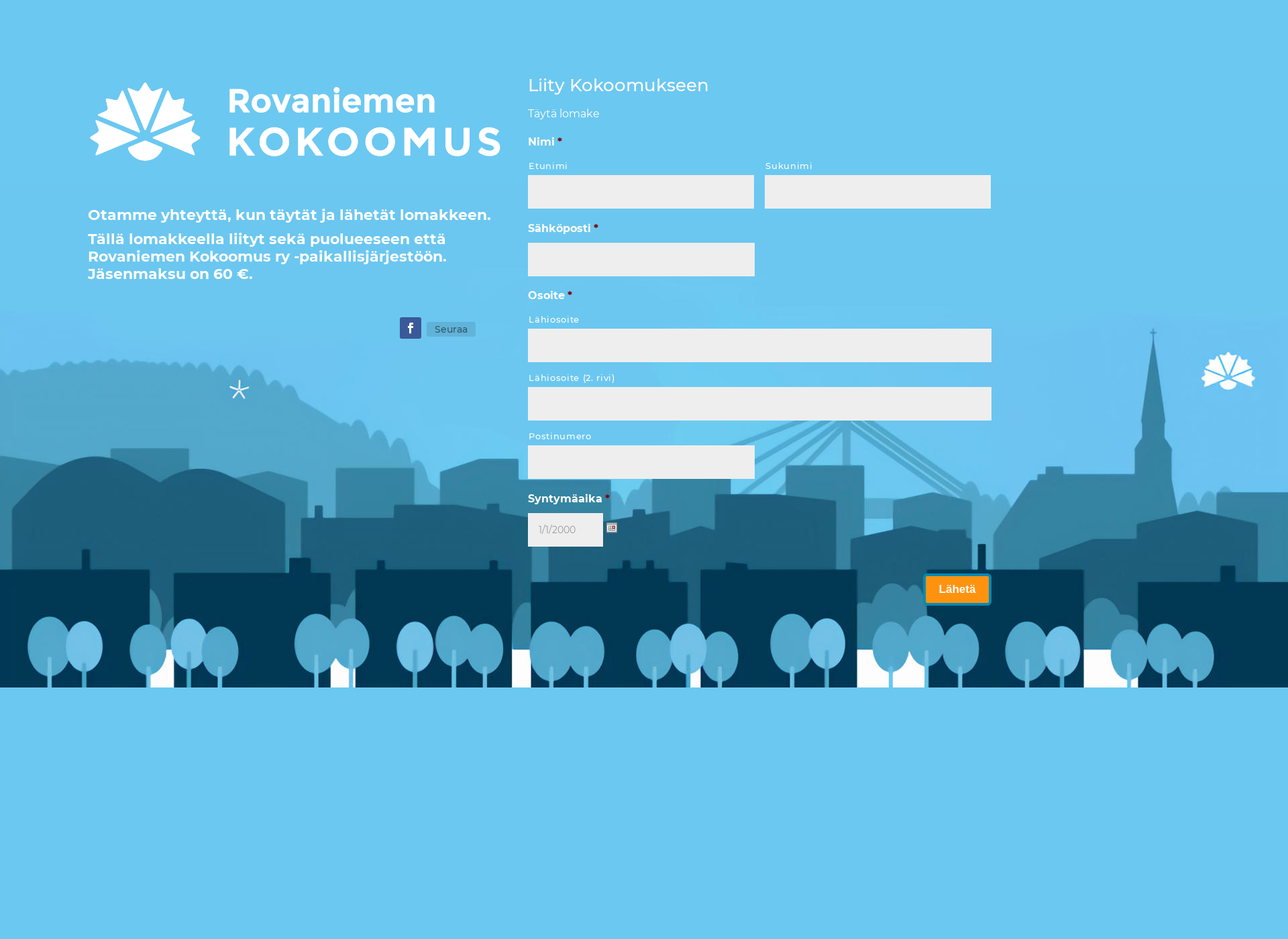 Screenshot for rovaniemenkokoomus.fi