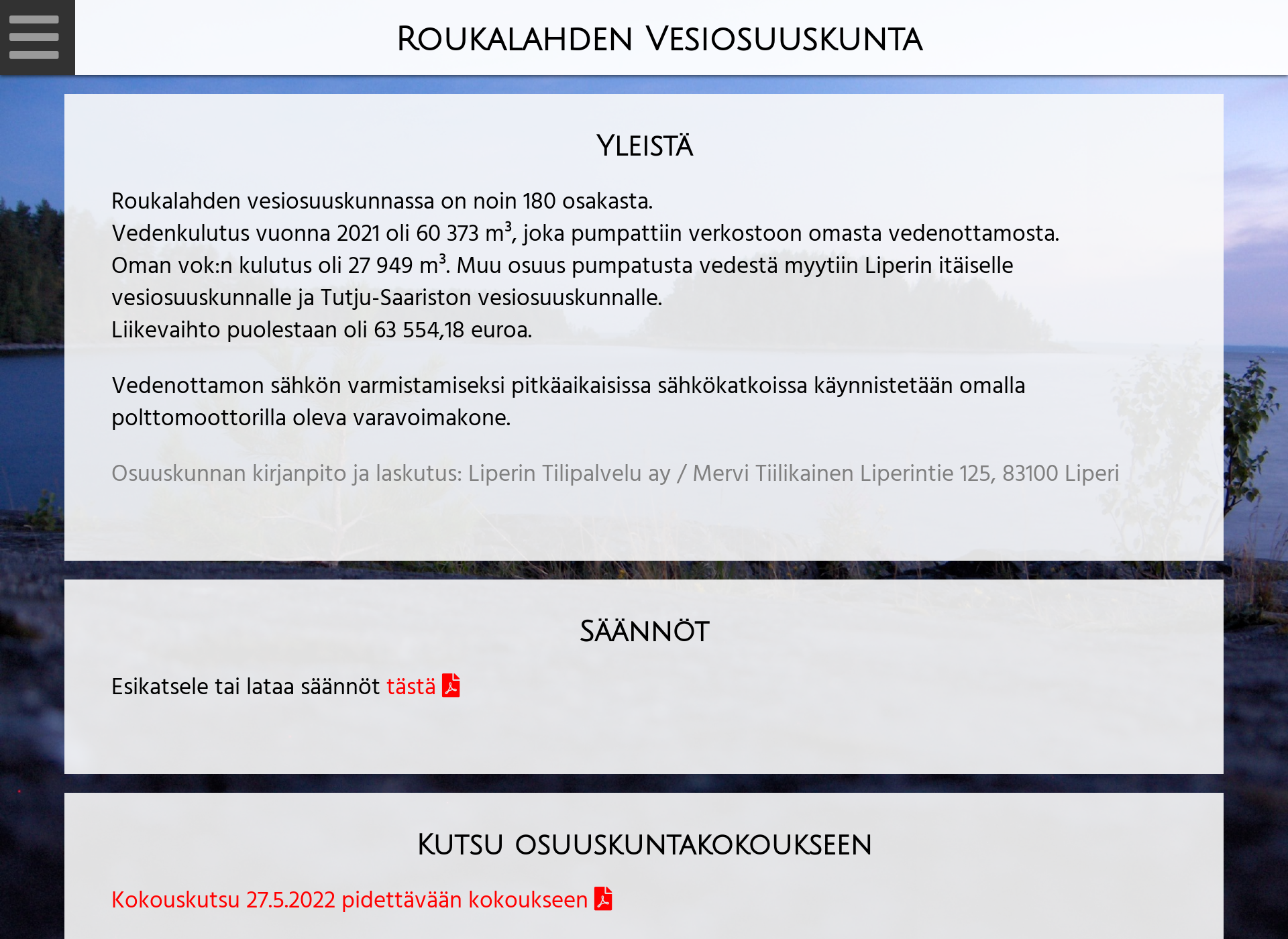 Screenshot for rovok.fi