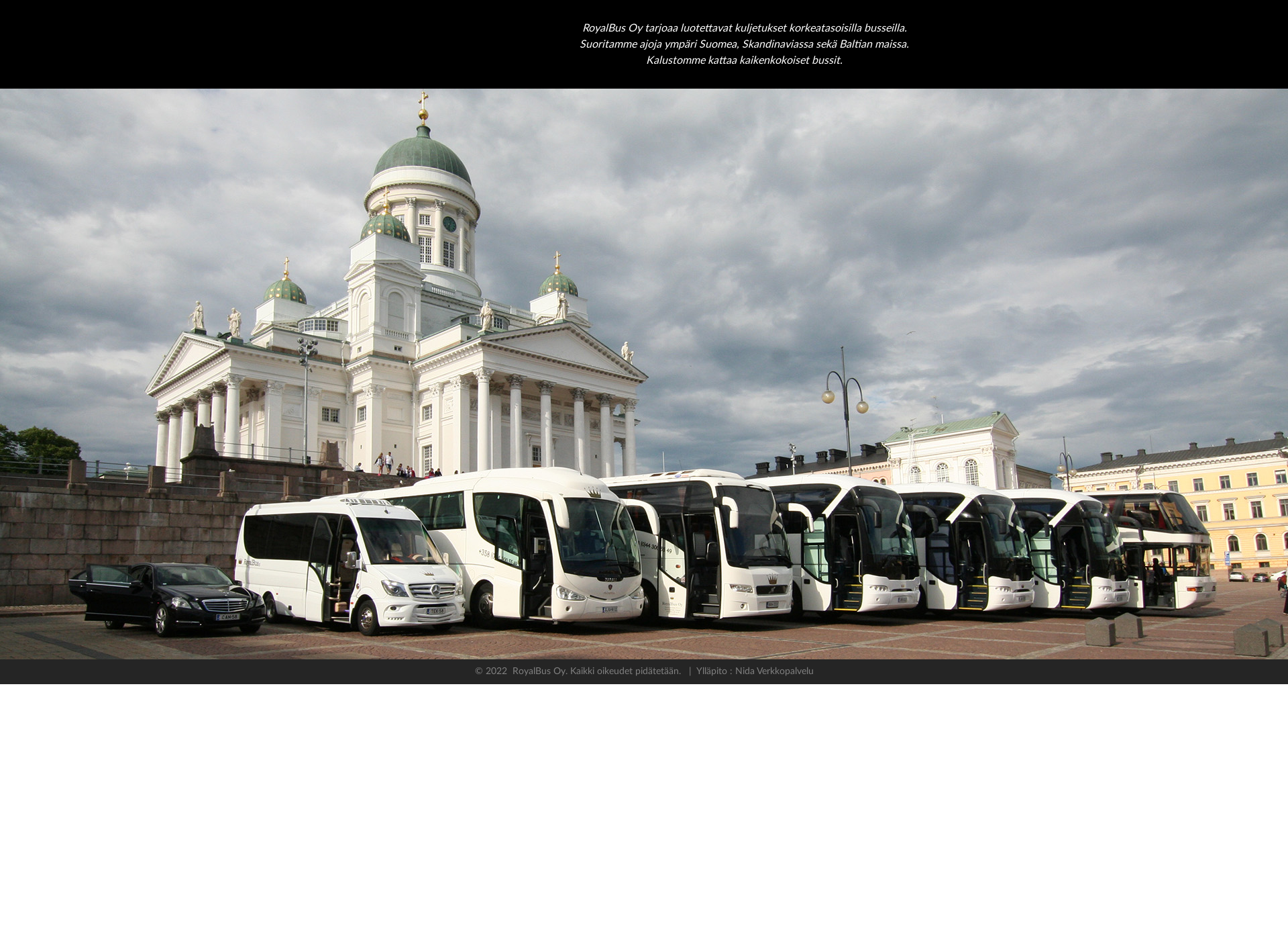 Skärmdump för royalbus.fi