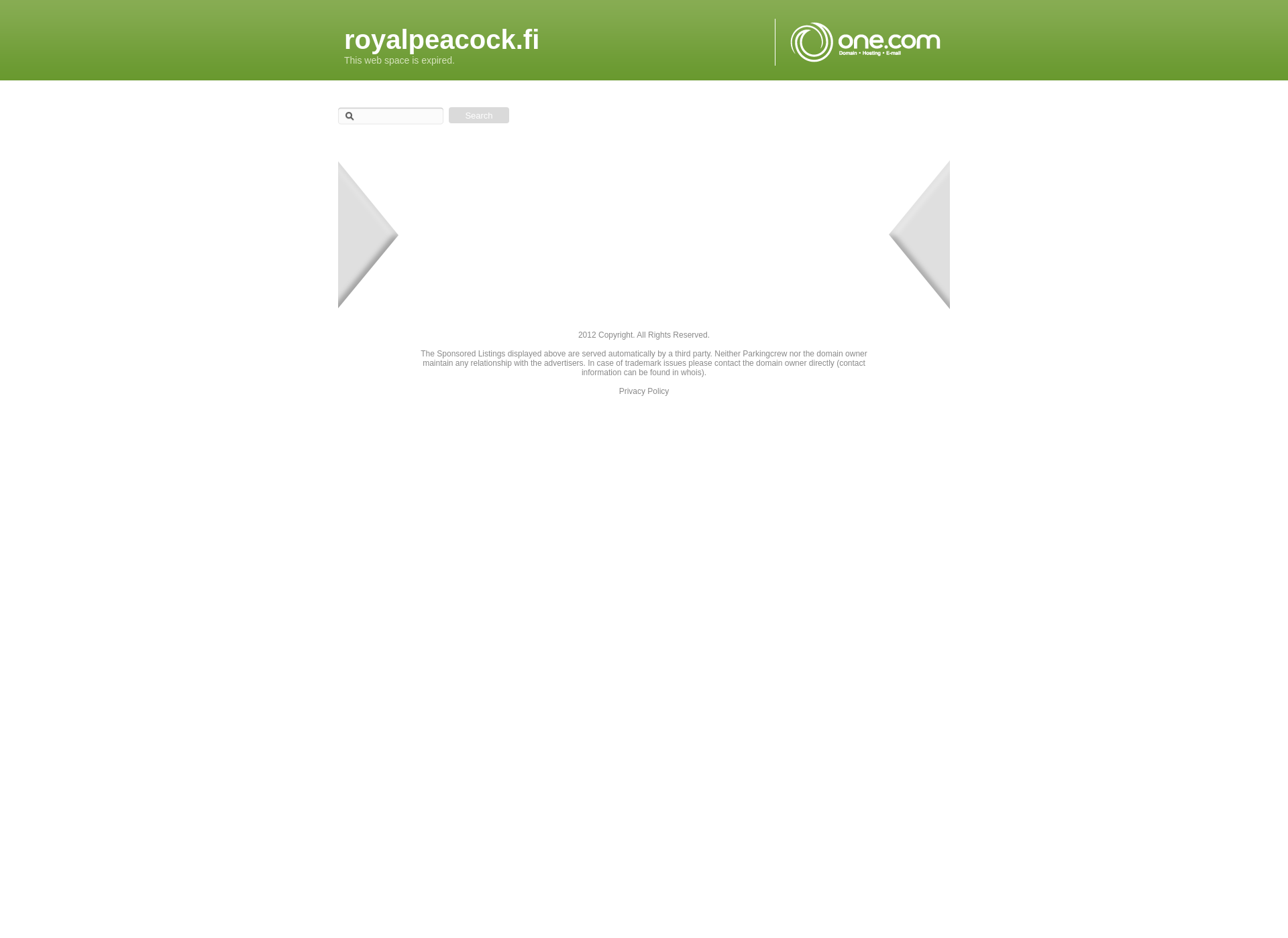 Screenshot for royalpeacock.fi