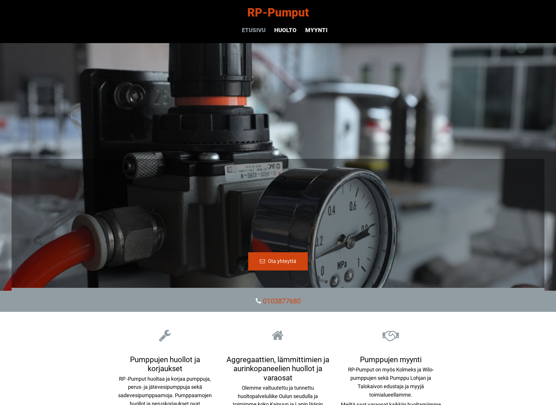 Screenshot for rp-pumput.fi