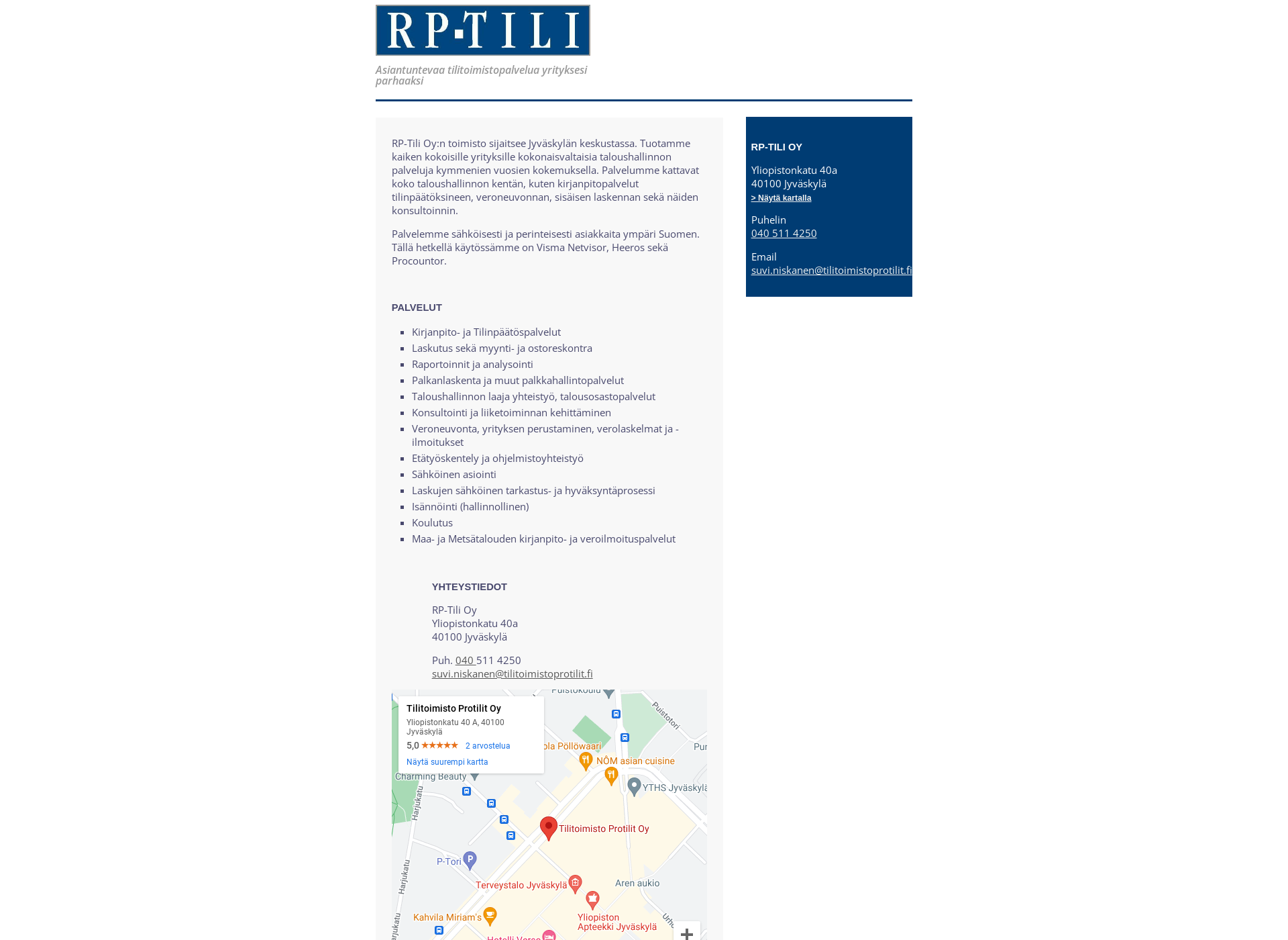 Screenshot for rp-tili.fi