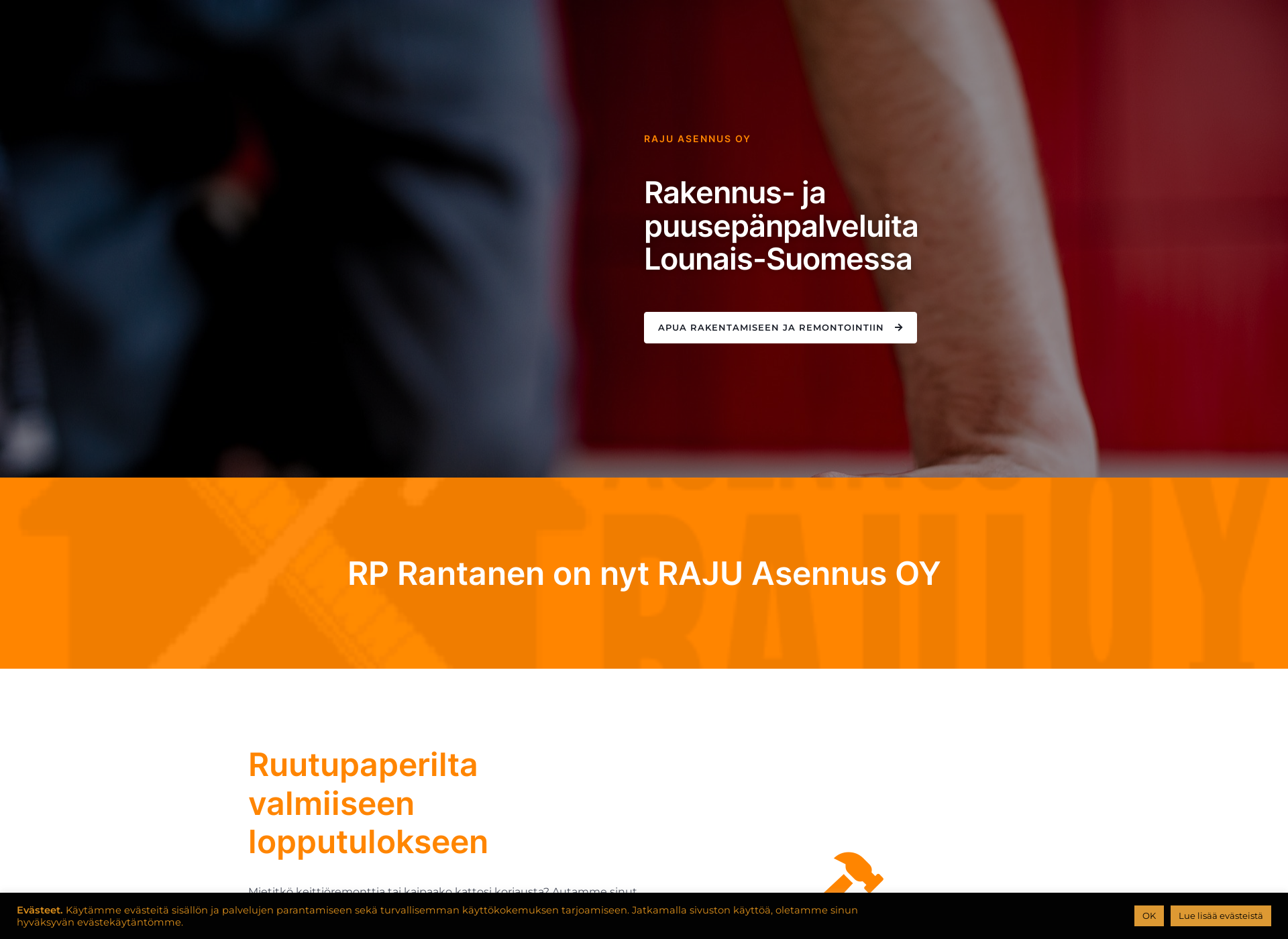 Skärmdump för rpra.fi