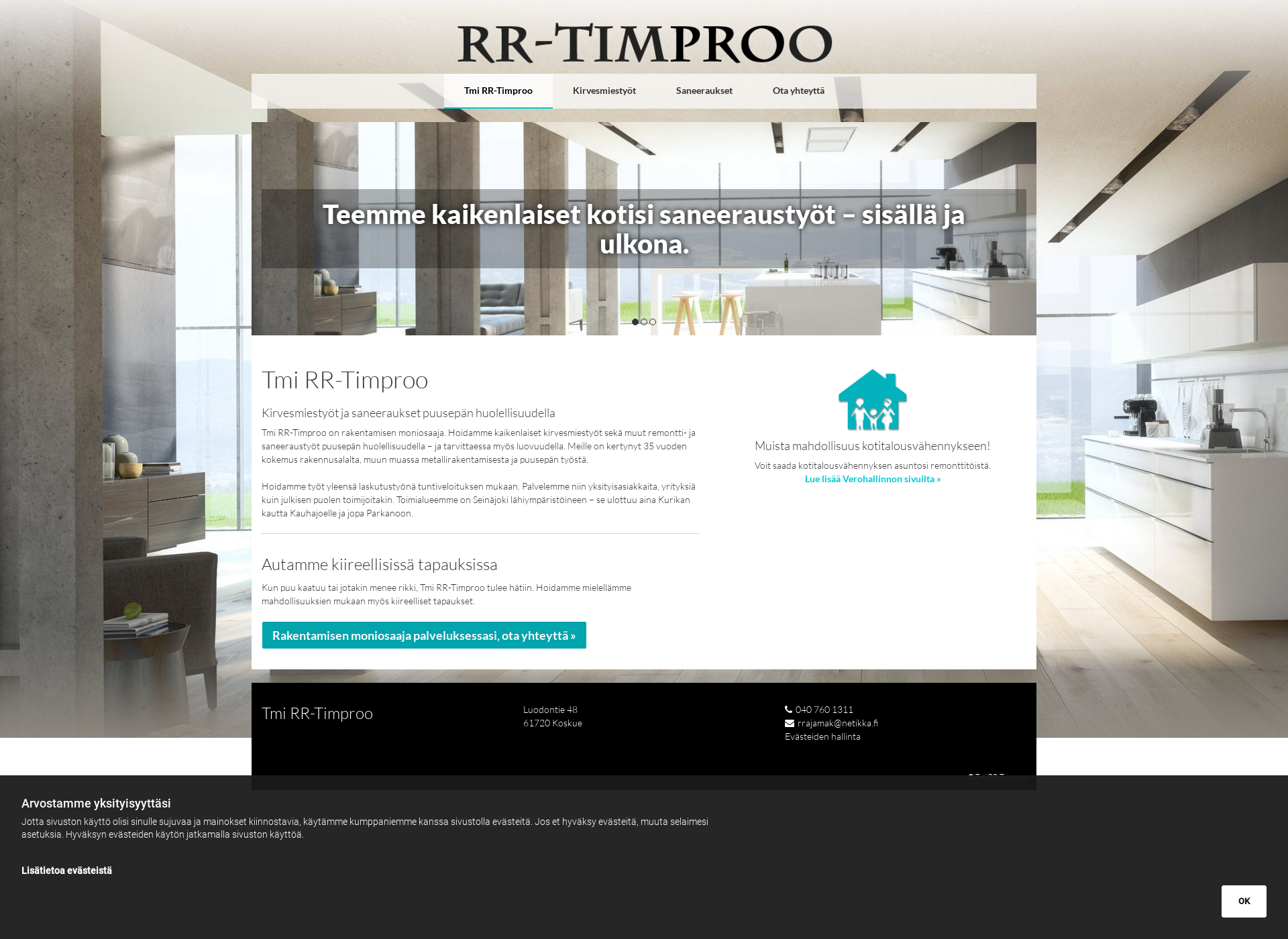 Screenshot for rrtimproo.fi