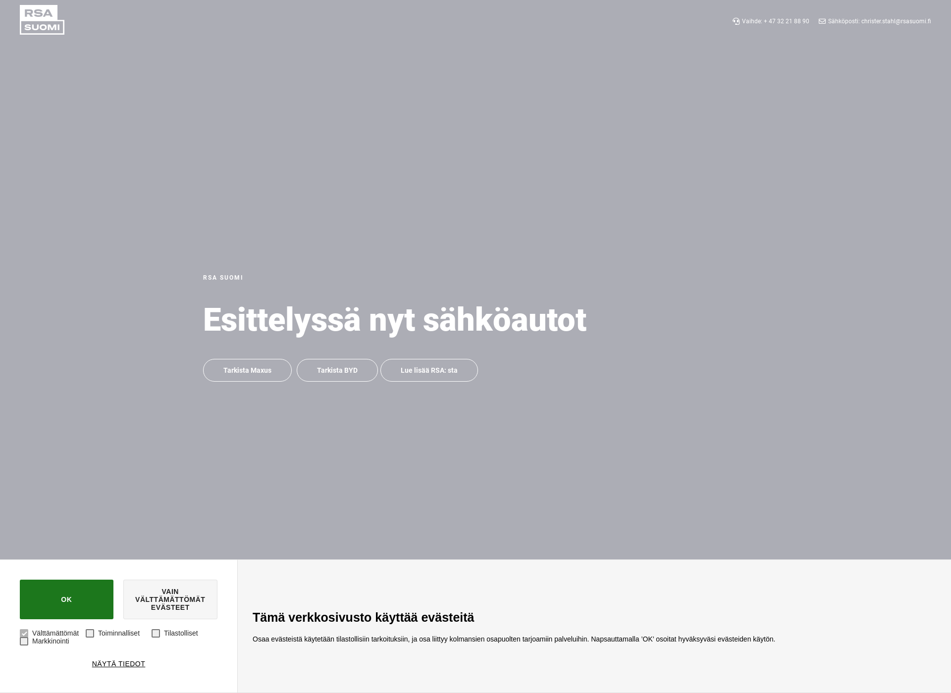 Skärmdump för rsasoumi.fi