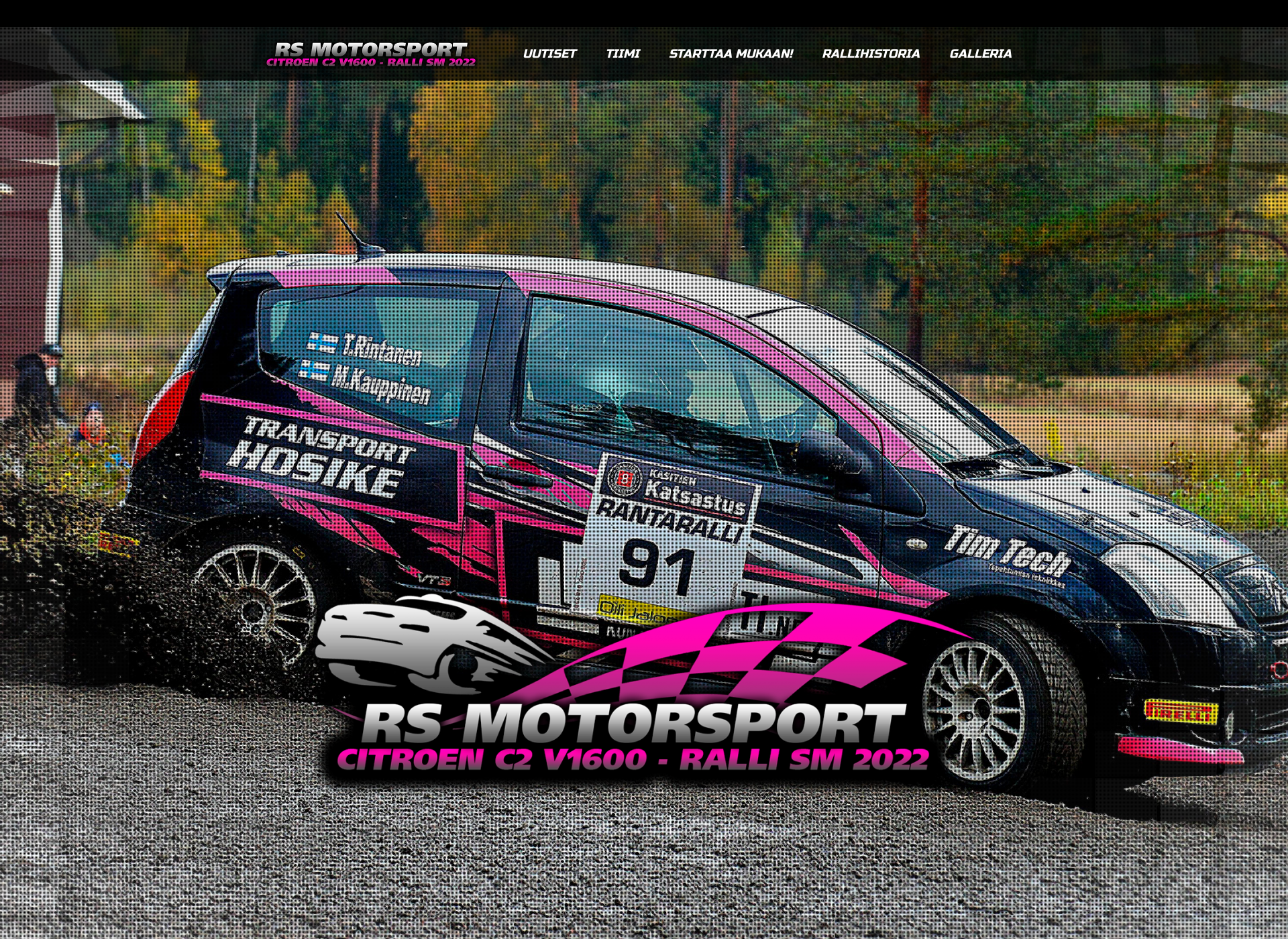 Skärmdump för rsmotorsport.fi