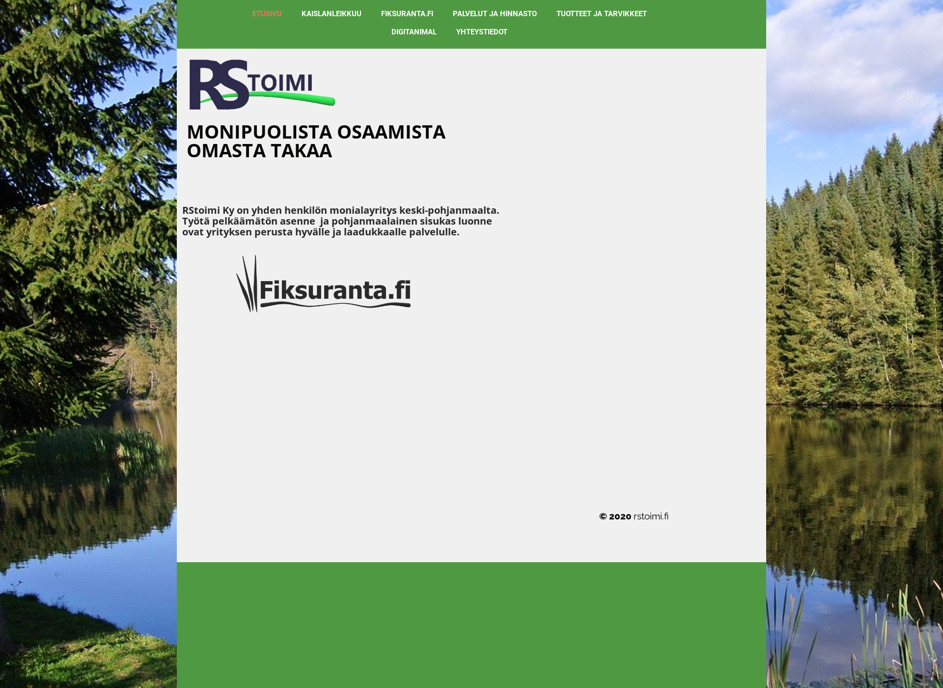 Skärmdump för rstoimi.fi