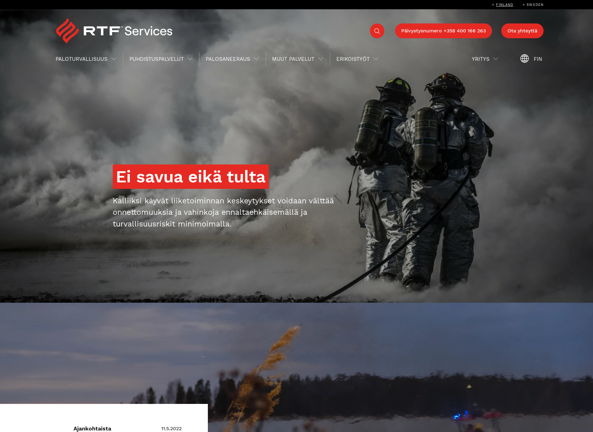 Screenshot for rtfservices.fi