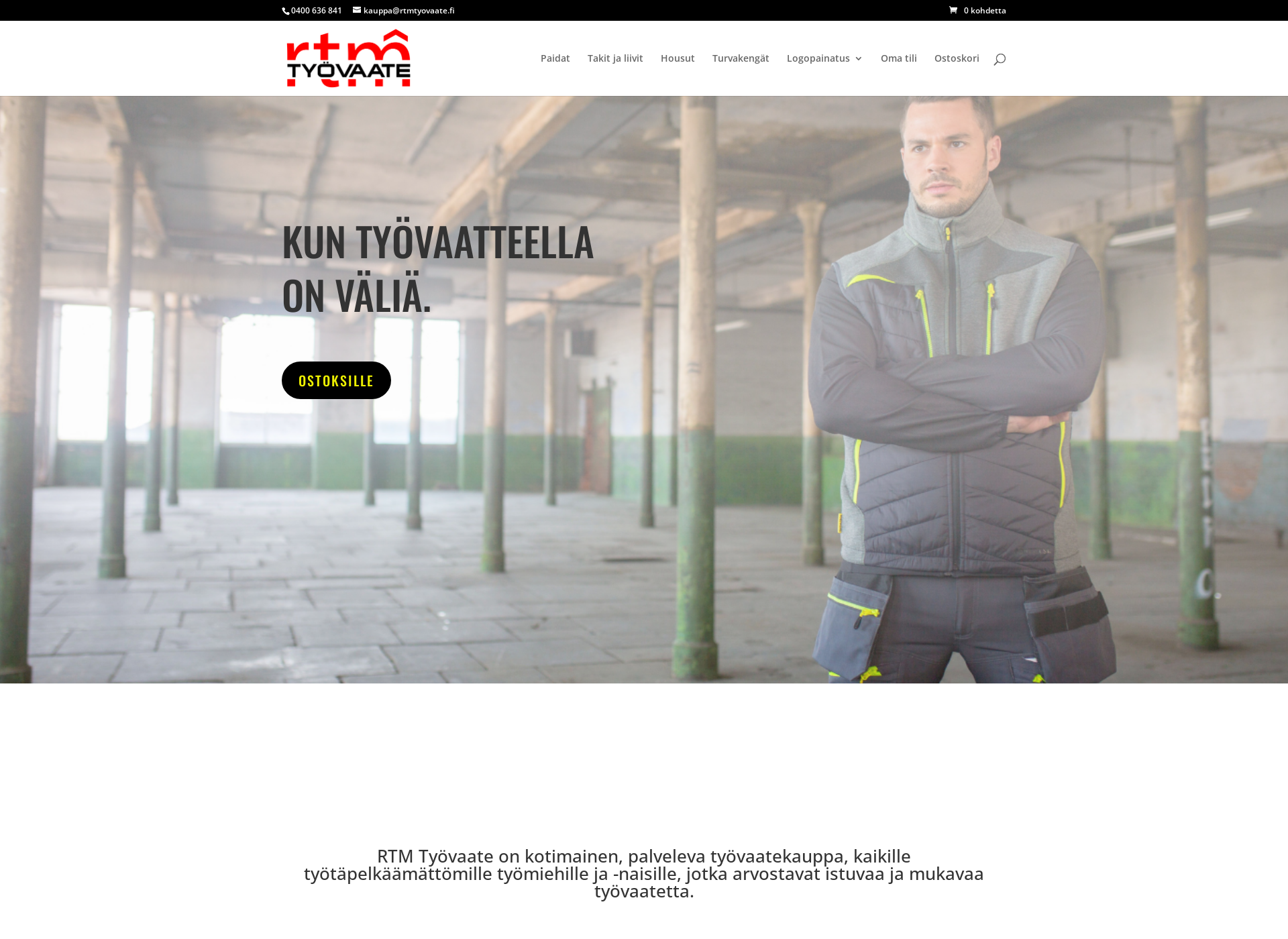 Skärmdump för rtmtyovaate.fi