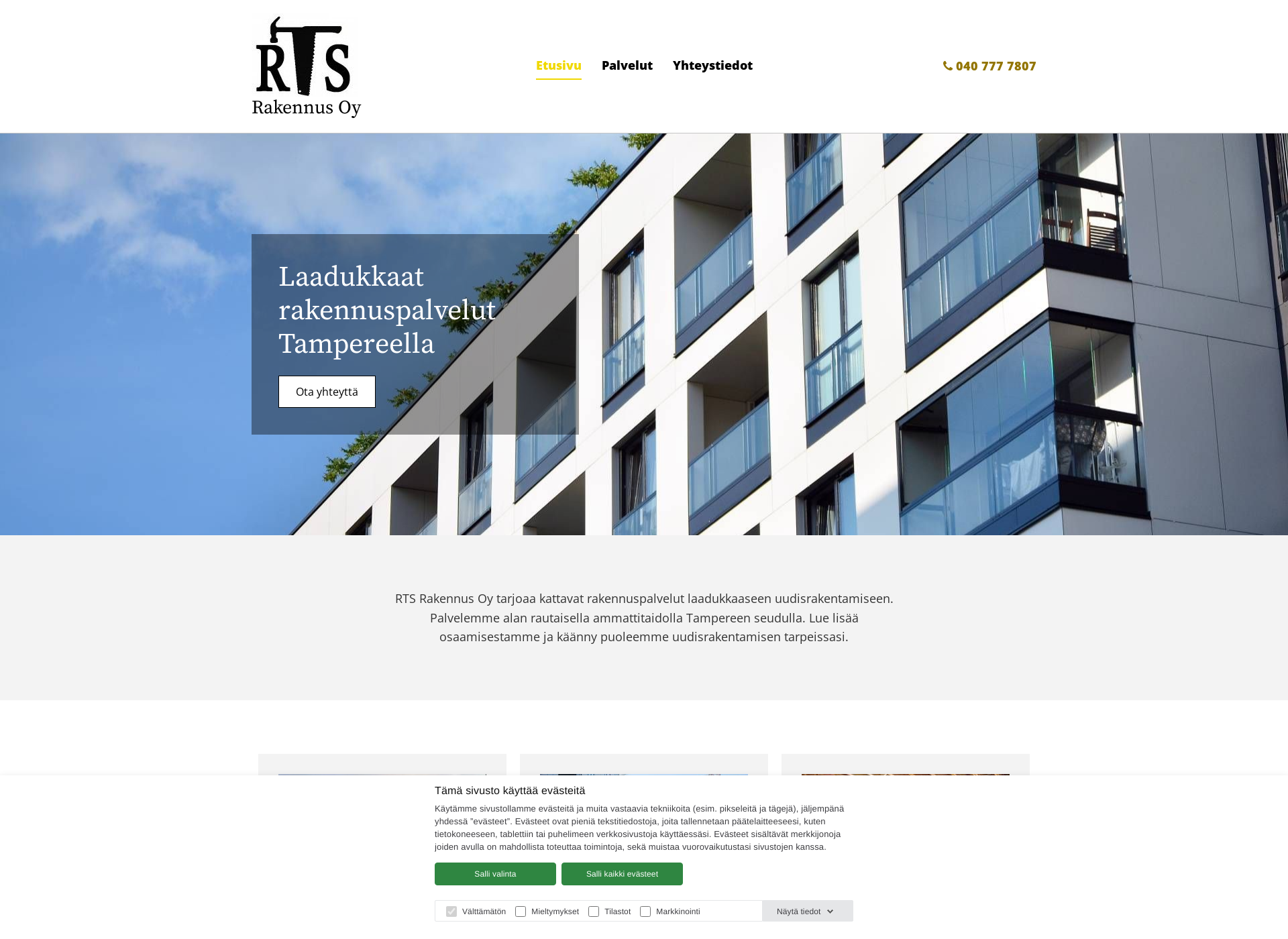 Screenshot for rtsrakennus.fi