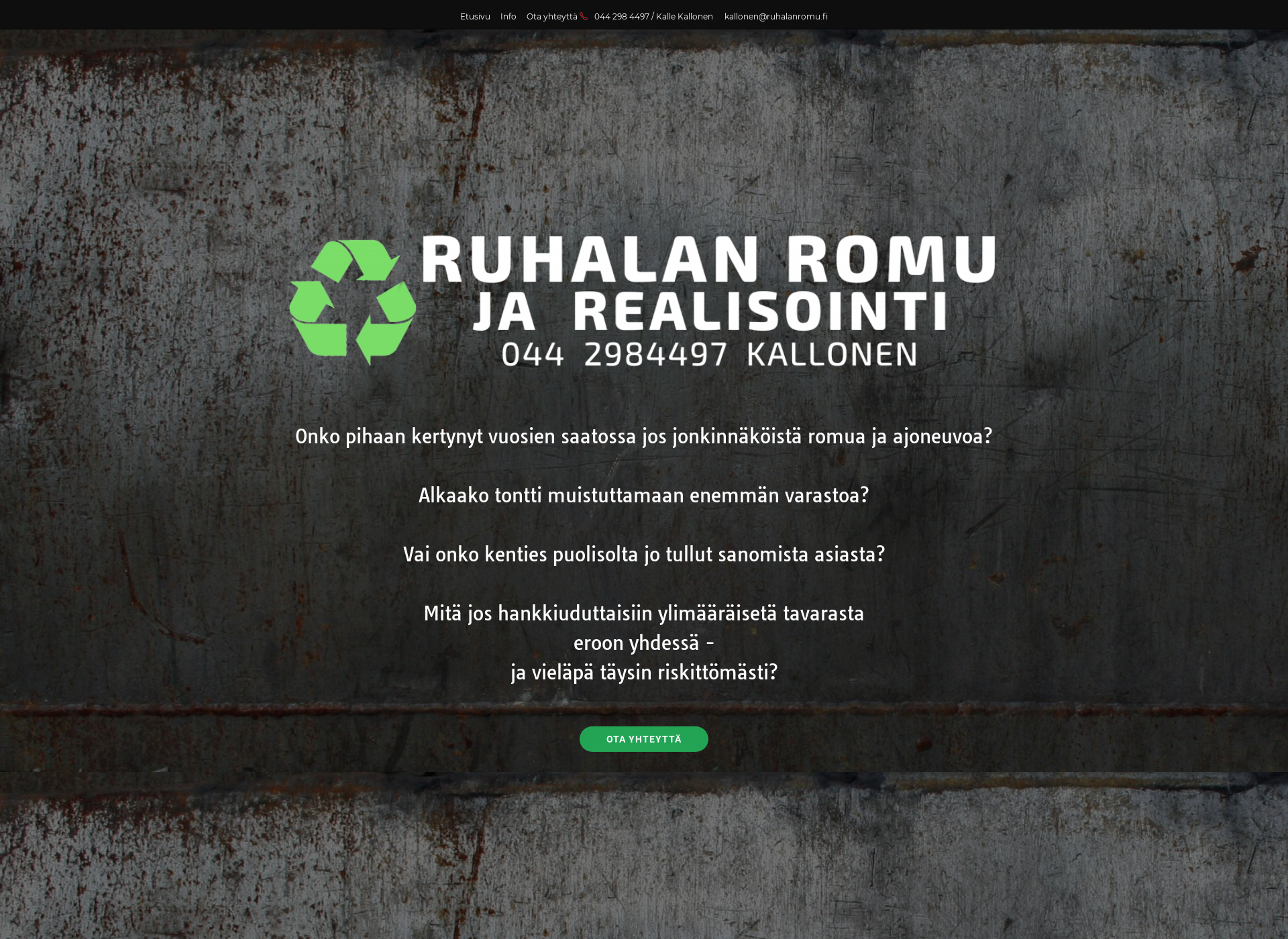 Screenshot for ruhalanromu.fi