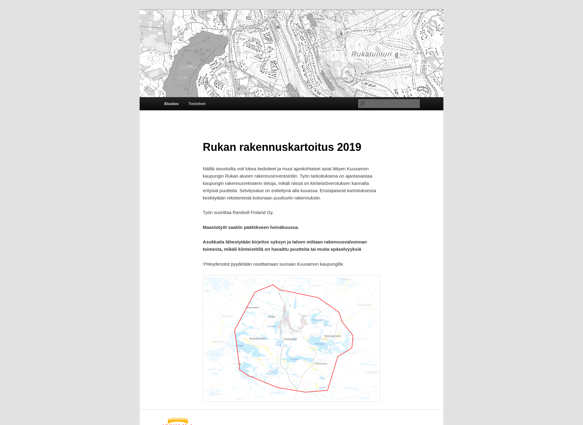 Screenshot for rukarakennuskartoitus.fi
