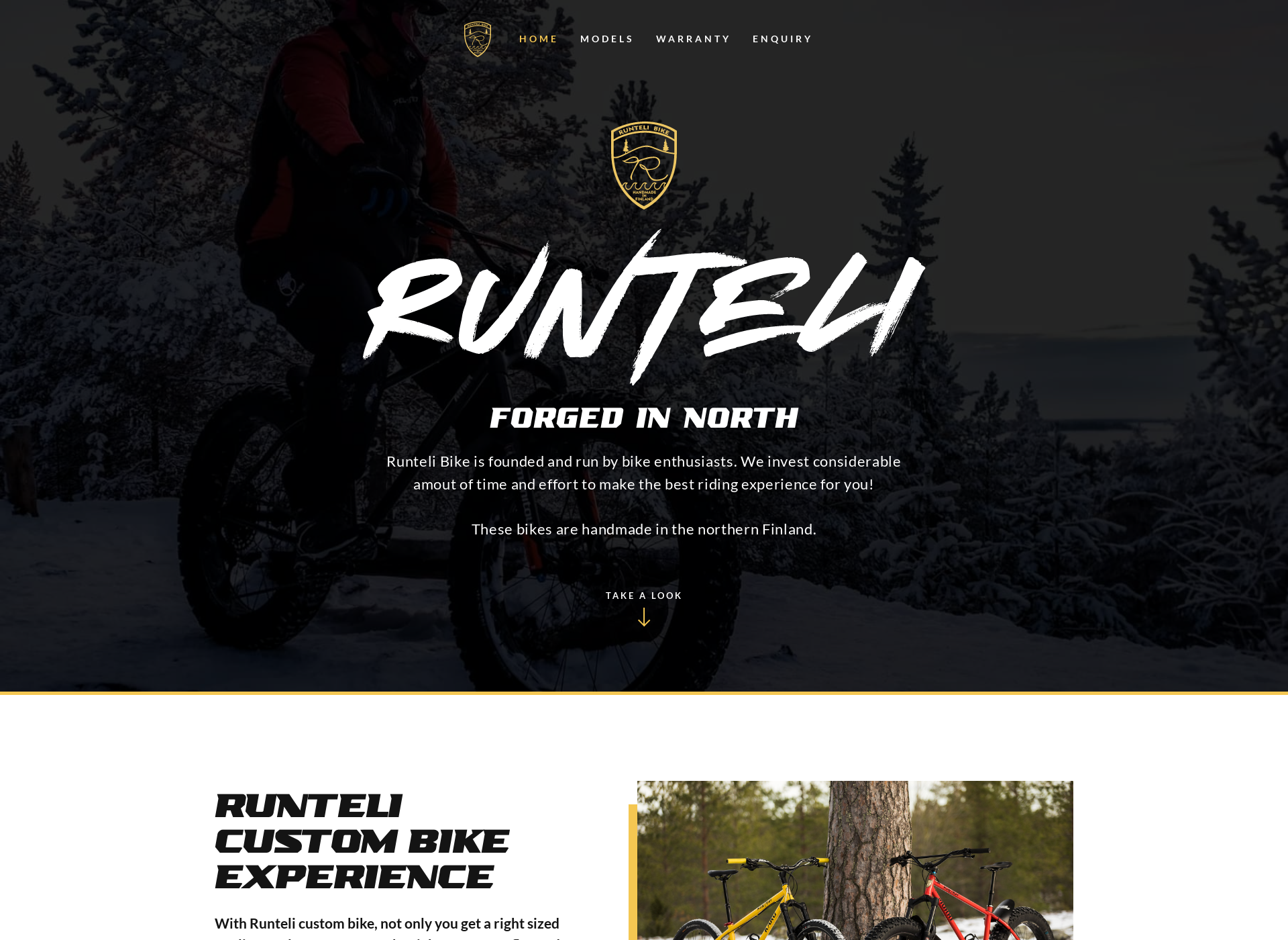 Screenshot for runtelibike.com