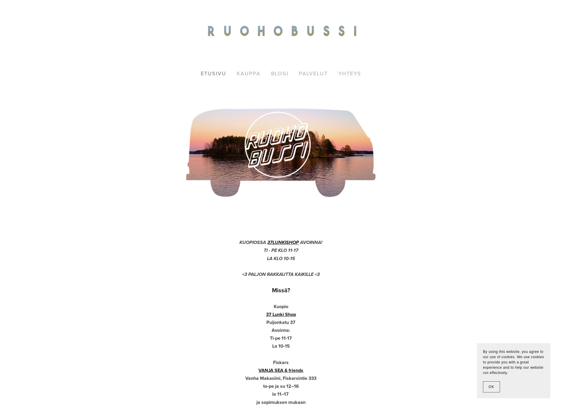 Screenshot for ruohobussi.fi