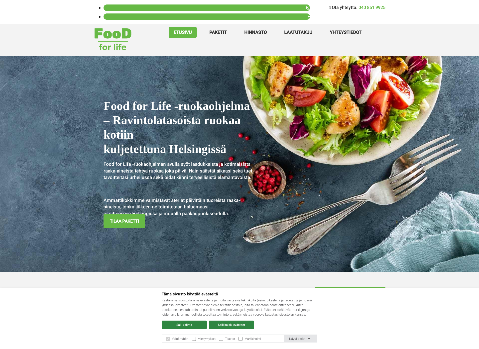 Screenshot for ruokaohjelma.fi