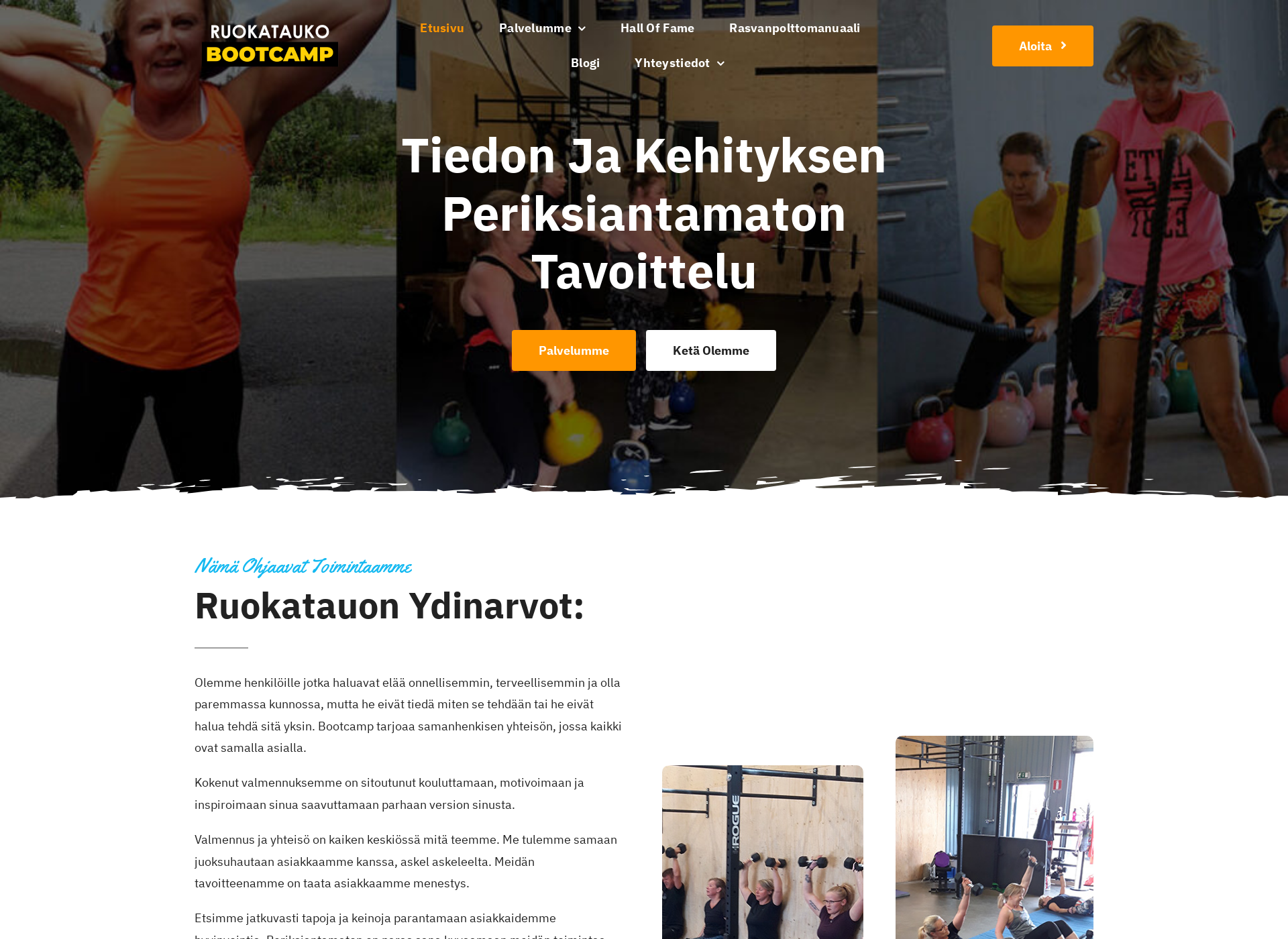 Screenshot for ruokatauko.fi