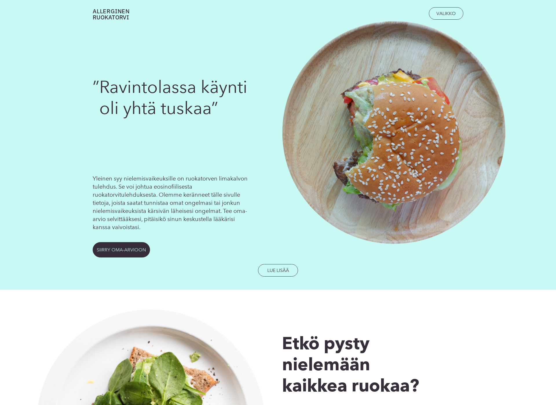 Skärmdump för ruokatorventulehdus.fi