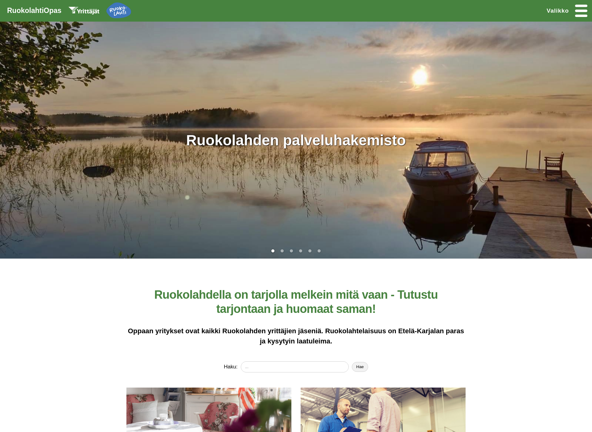 Screenshot for ruokolahtiopas.fi
