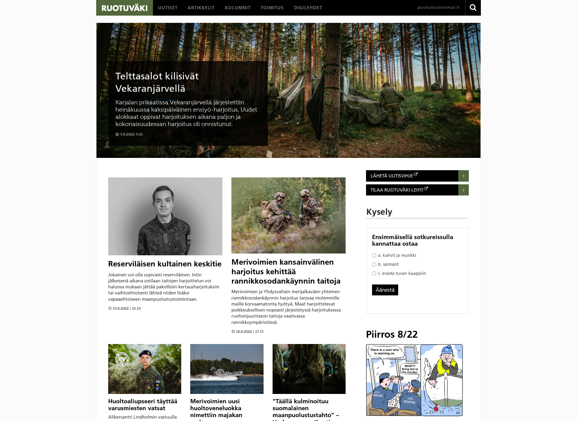 Screenshot for ruotuvaki.fi