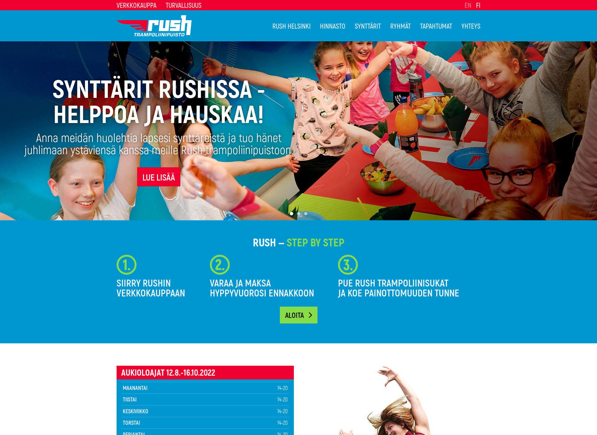 Screenshot for rushfinland.fi