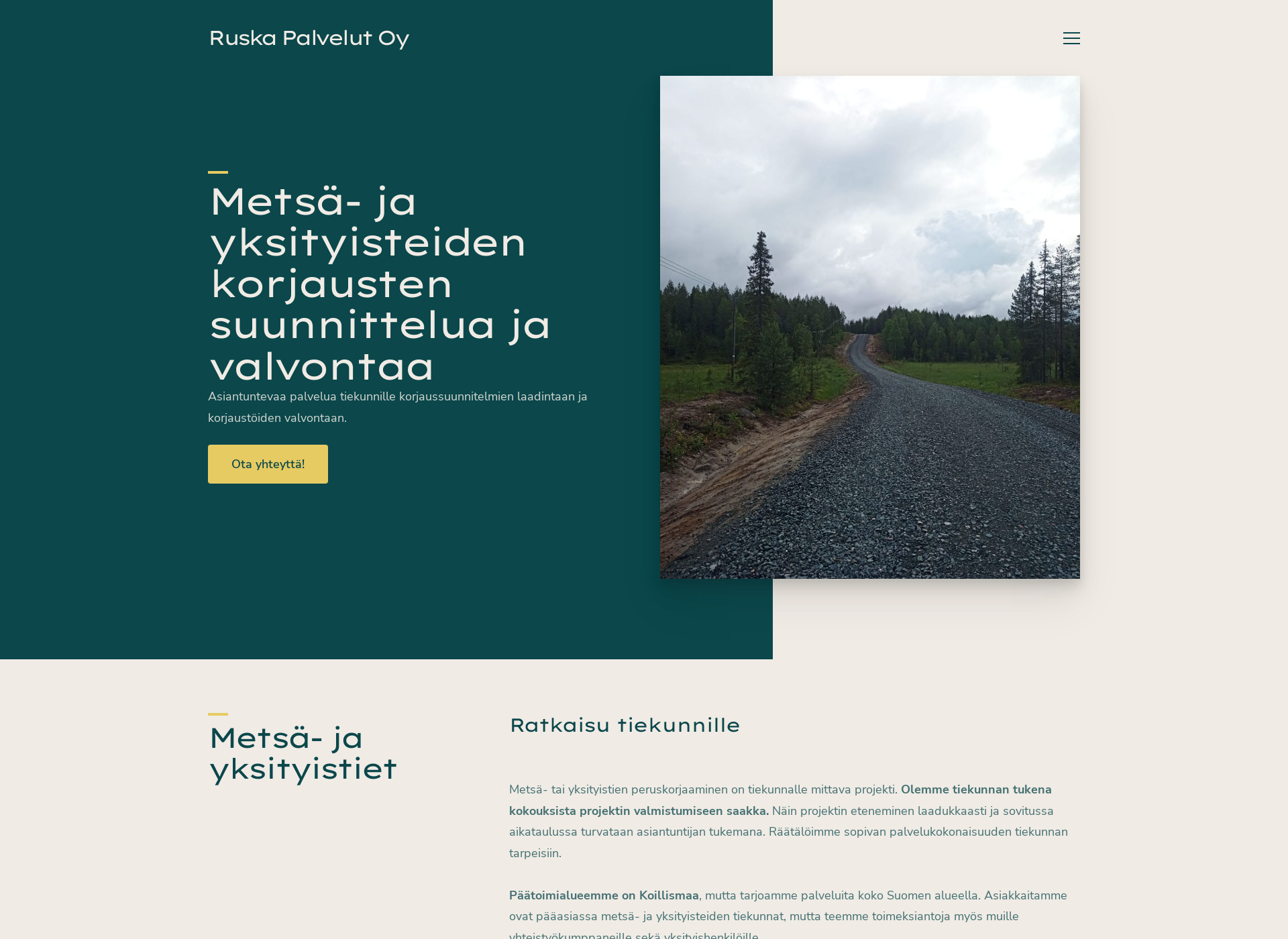 Screenshot for ruskapalvelut.fi