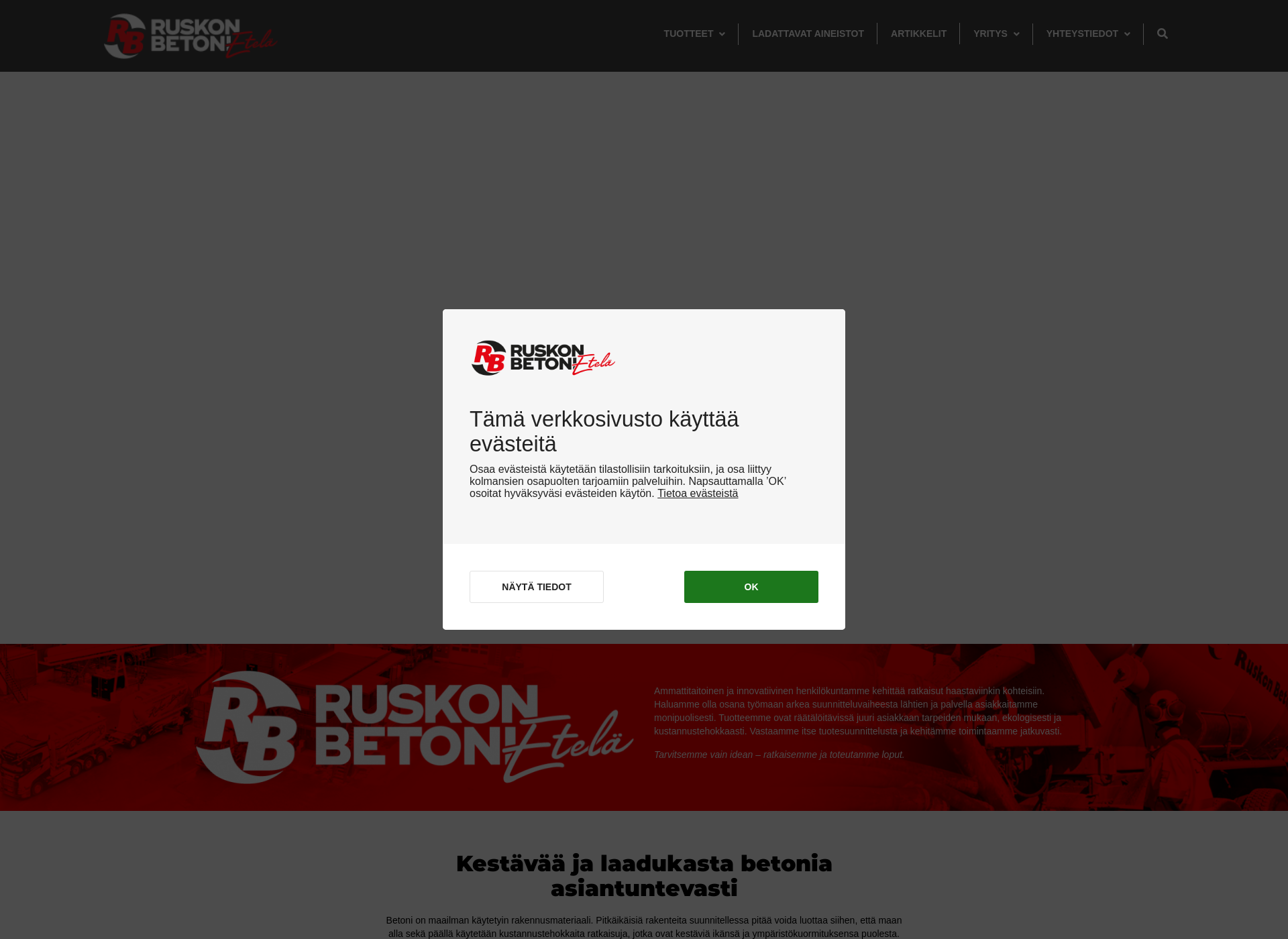 Screenshot for ruskonbetonietela.fi