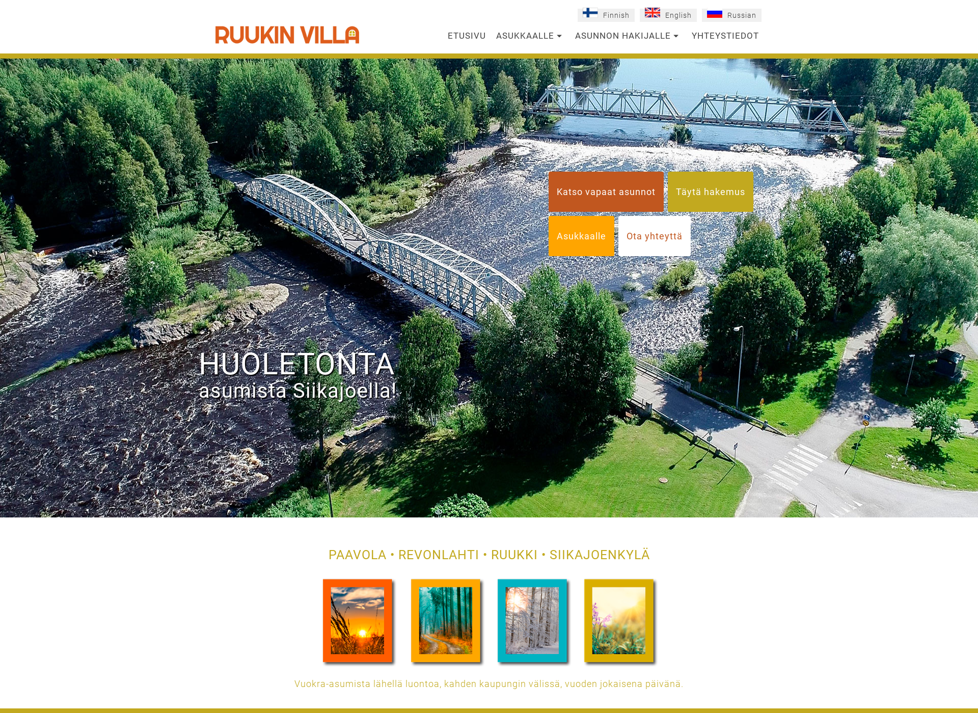 Screenshot for ruukinvilla.fi