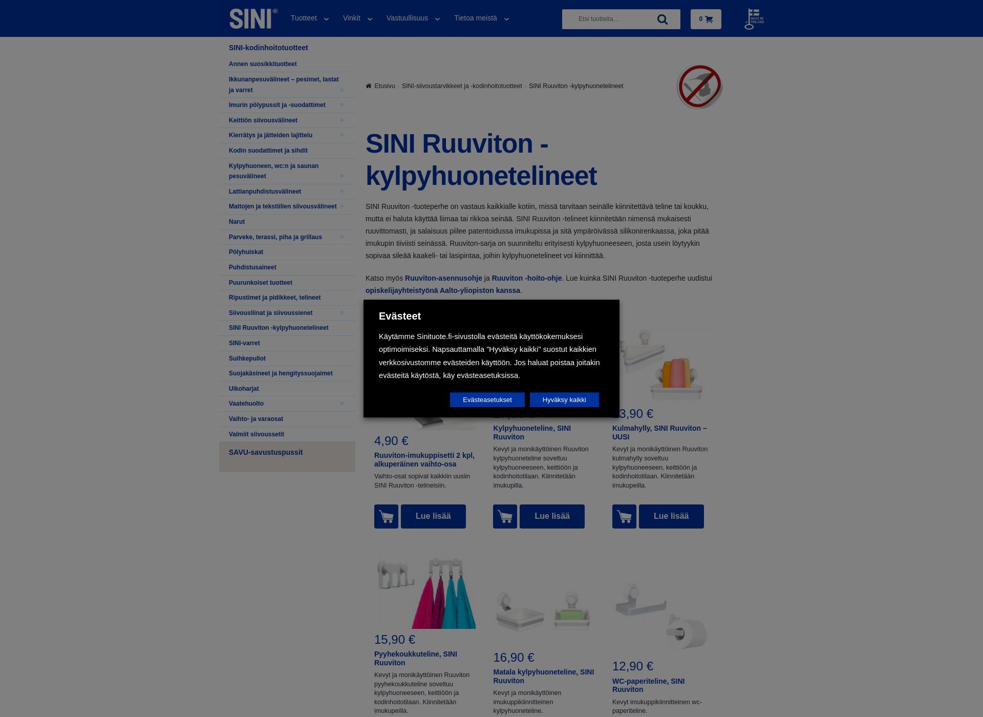 Screenshot for ruuviton.fi