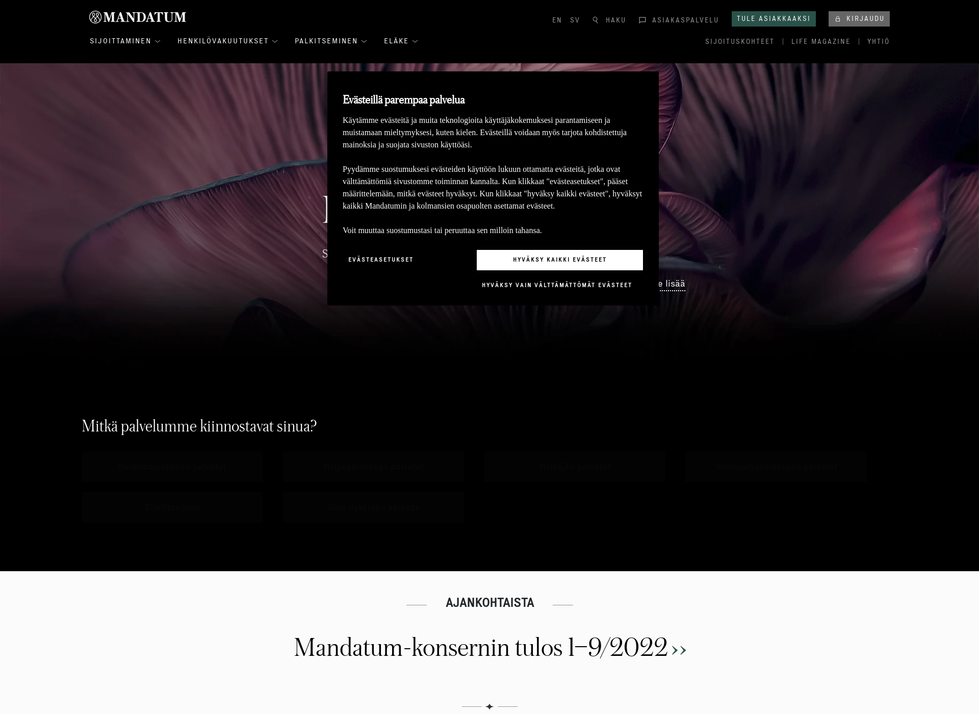 Screenshot for ryhmahenkivakuutus.fi