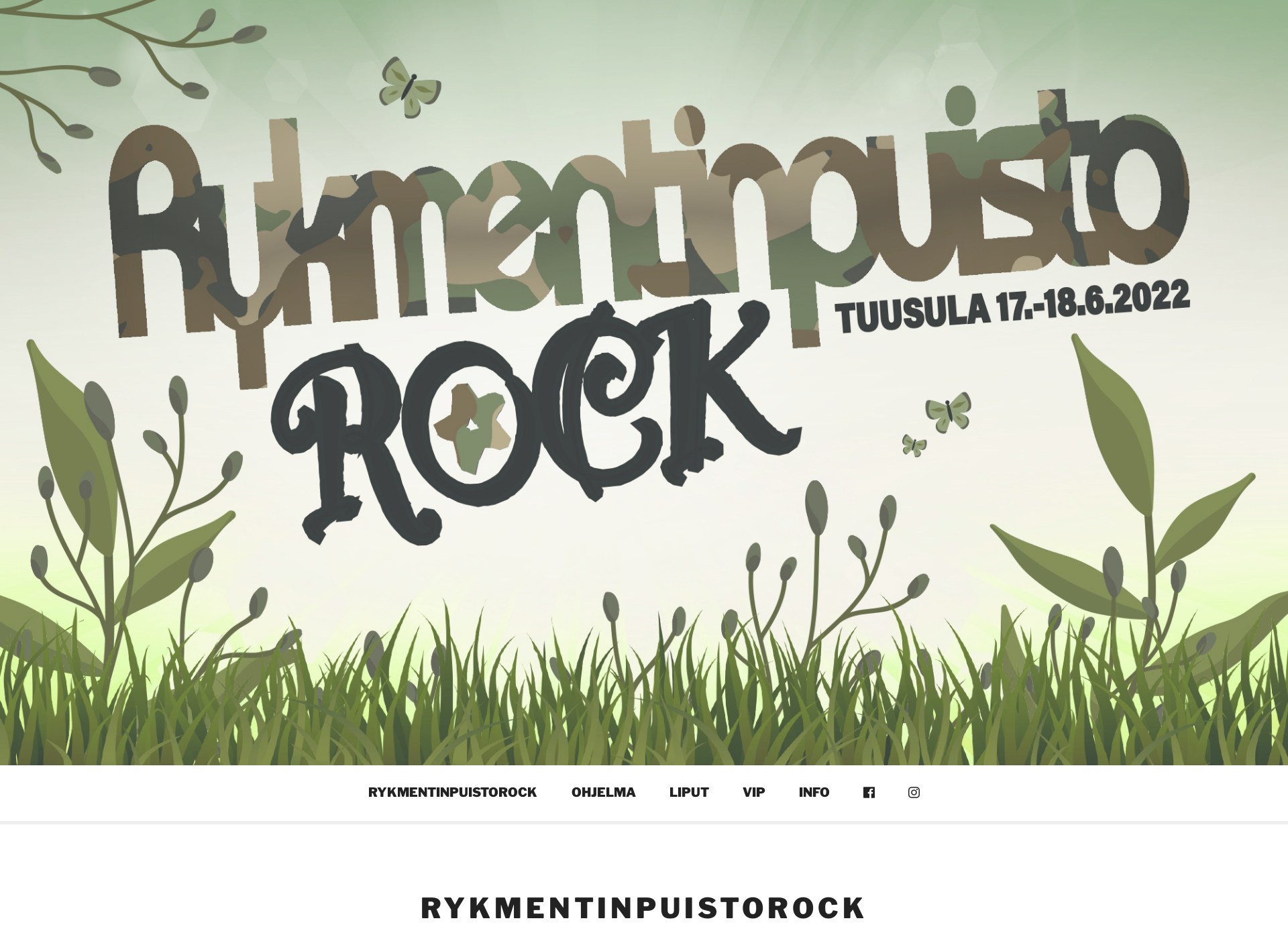 Screenshot for rykmentinpuistorock.fi