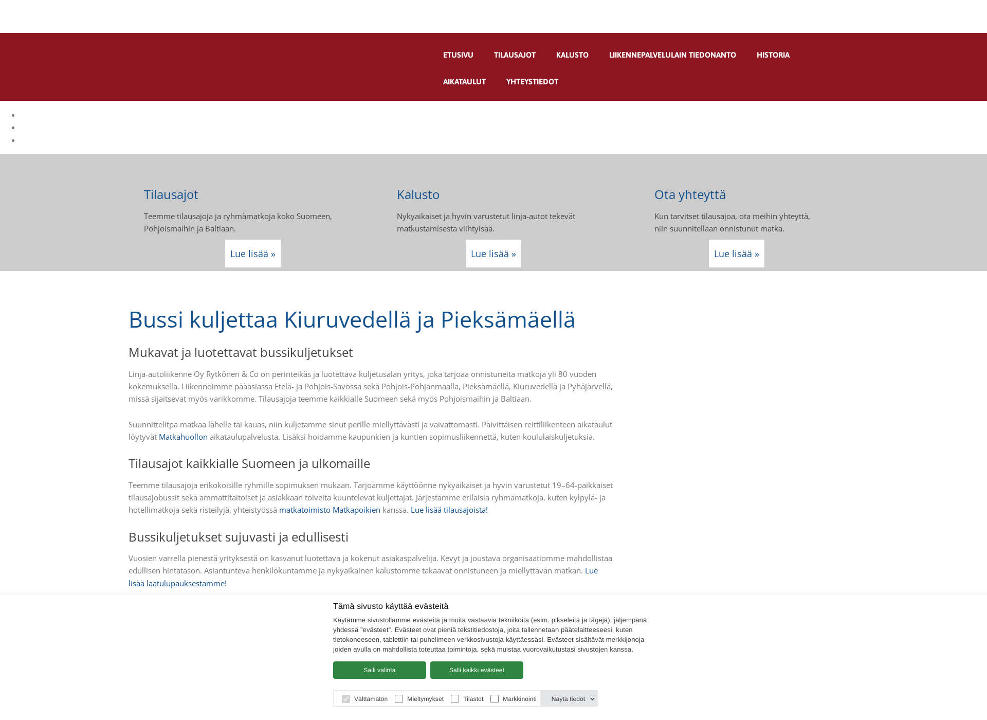 Skärmdump för rytkonenco.fi