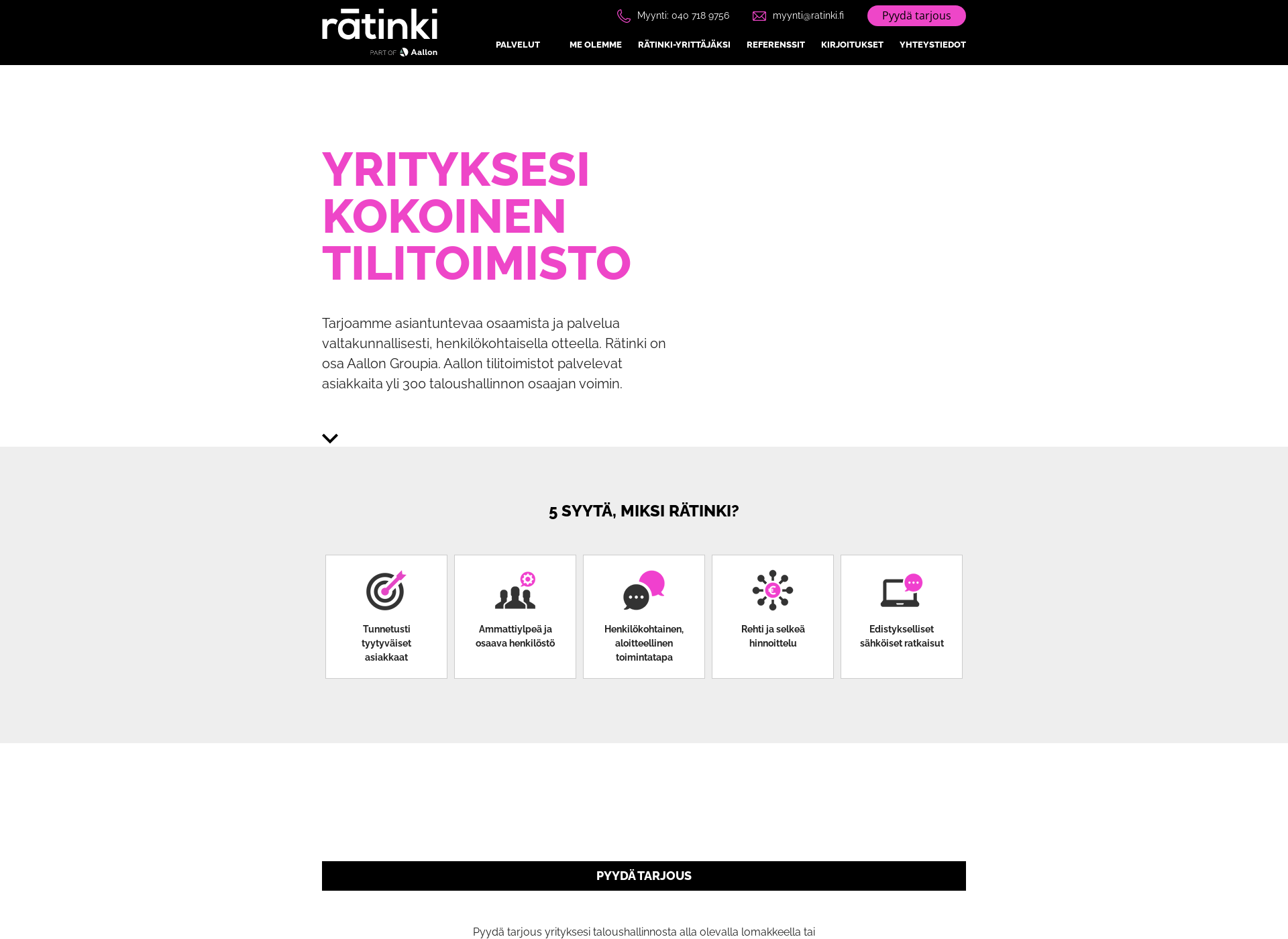 Screenshot for rätinki.fi