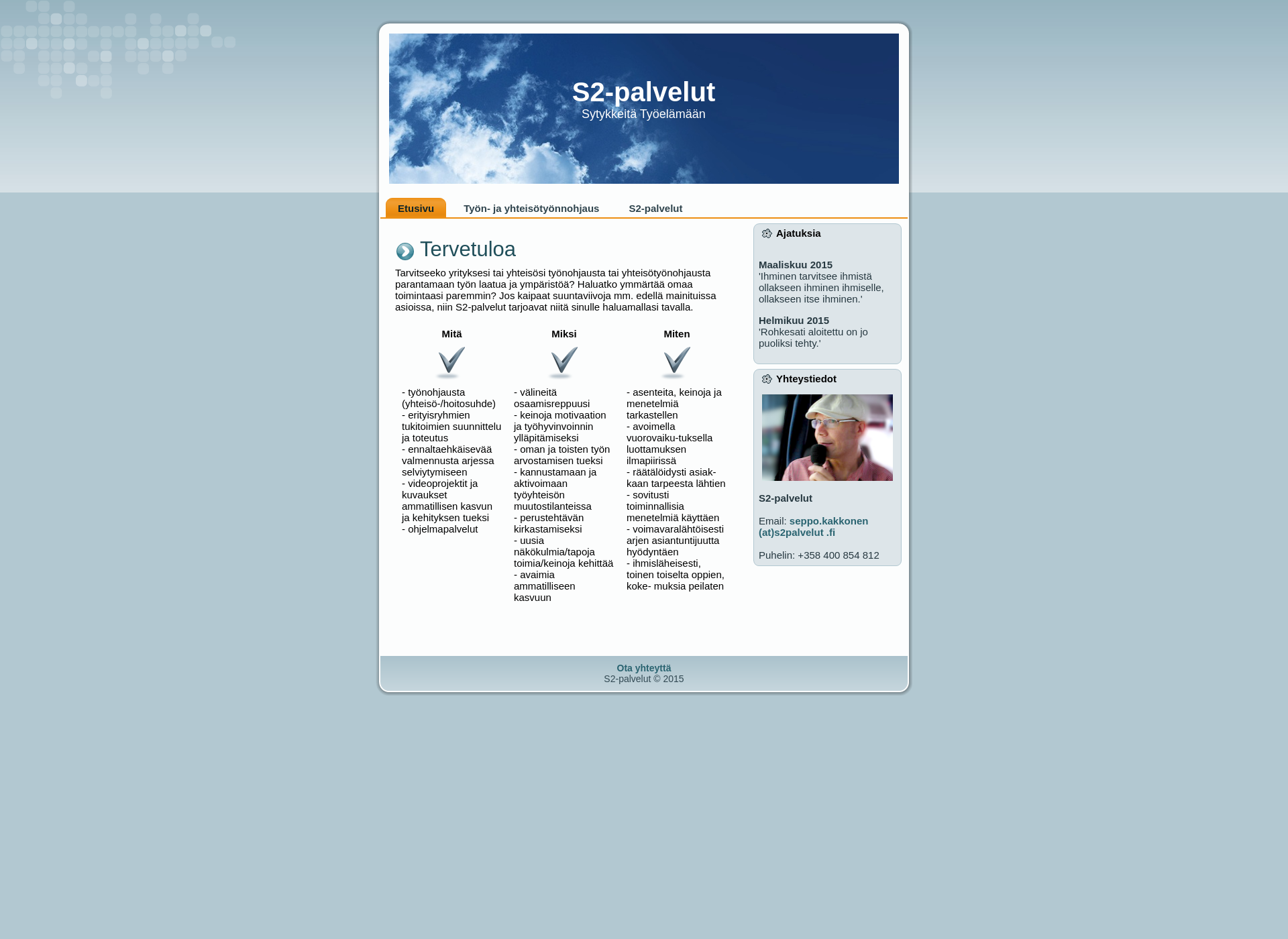 Screenshot for s2palvelut.fi