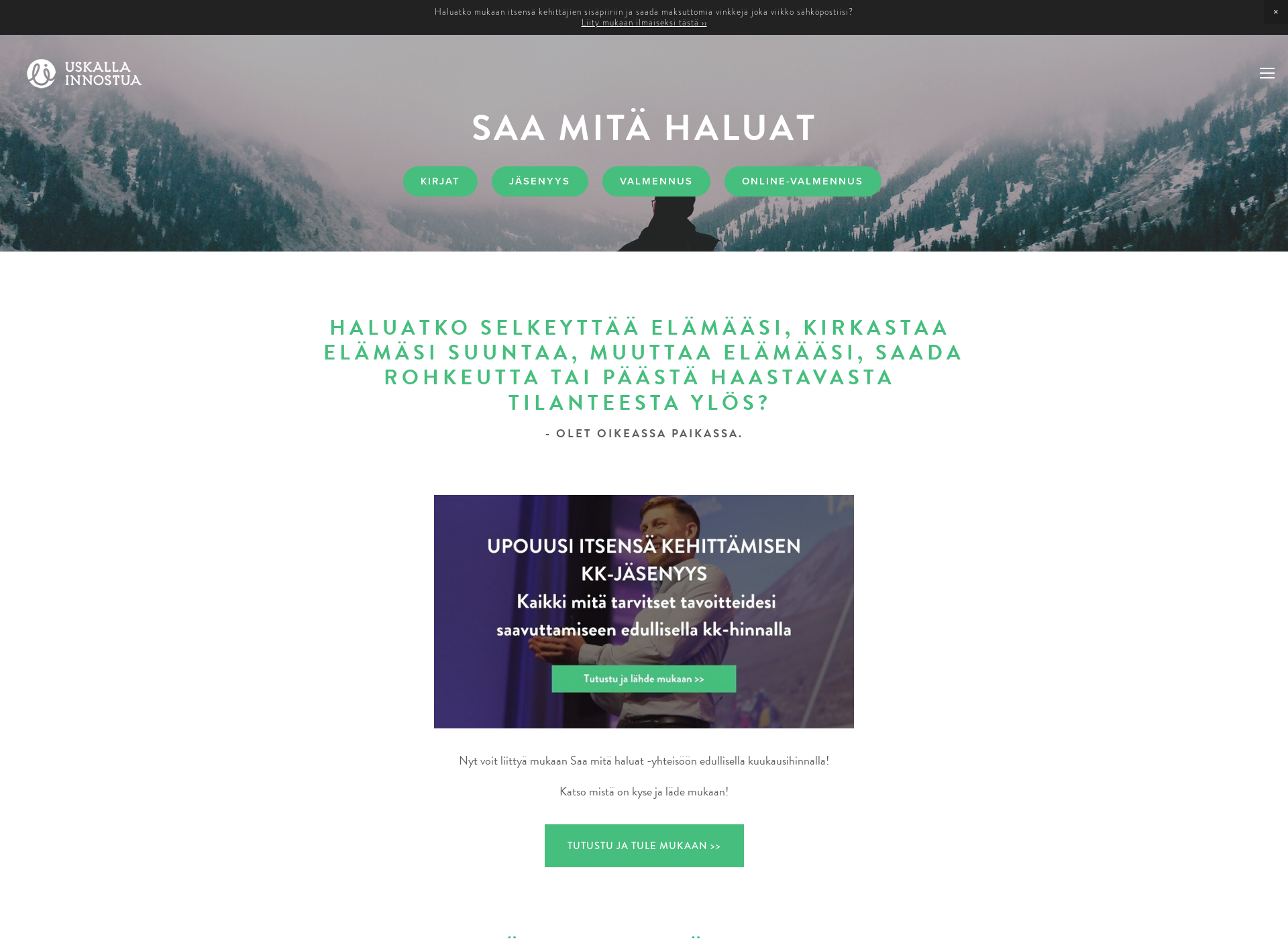 Skärmdump för saamitahaluat.fi