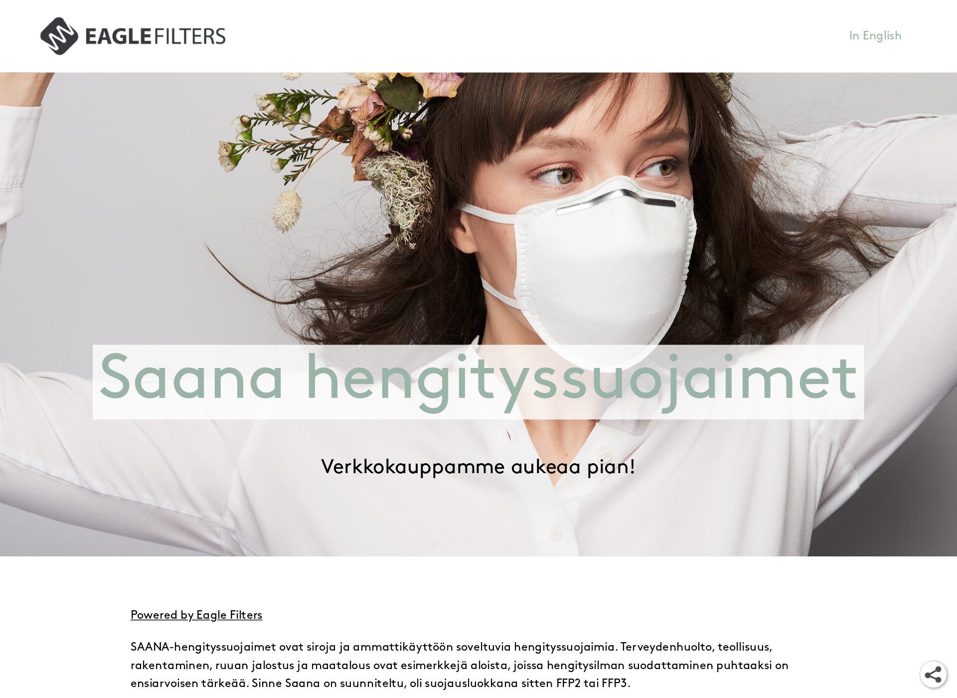 Screenshot for saanarespirators.fi