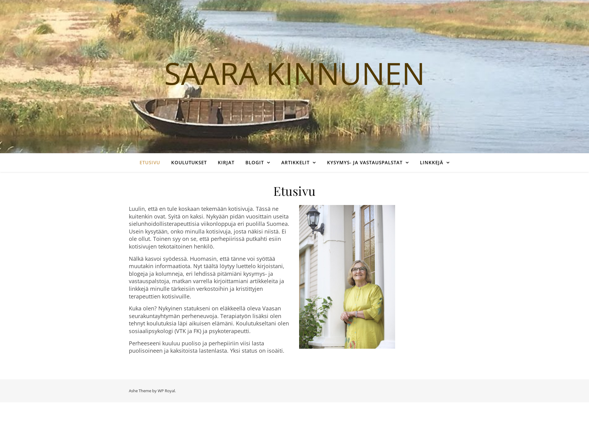 Screenshot for saarakinnunen.fi