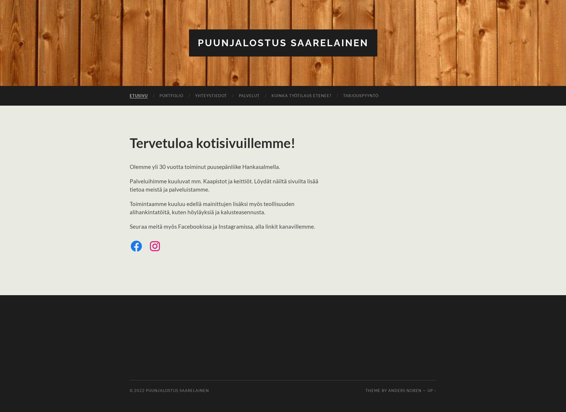 Screenshot for saarelainen.fi