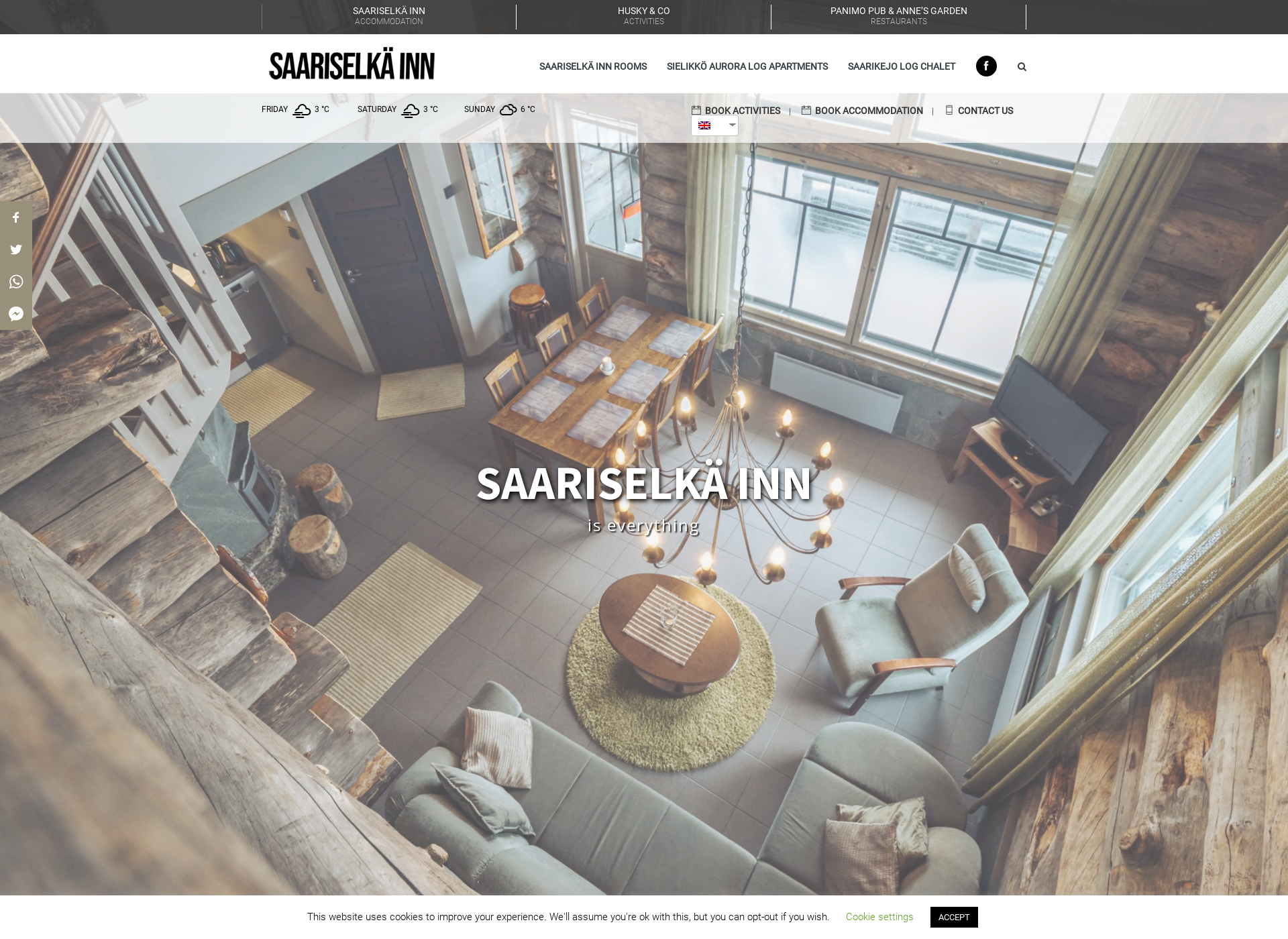 Screenshot for saariselkainn.fi