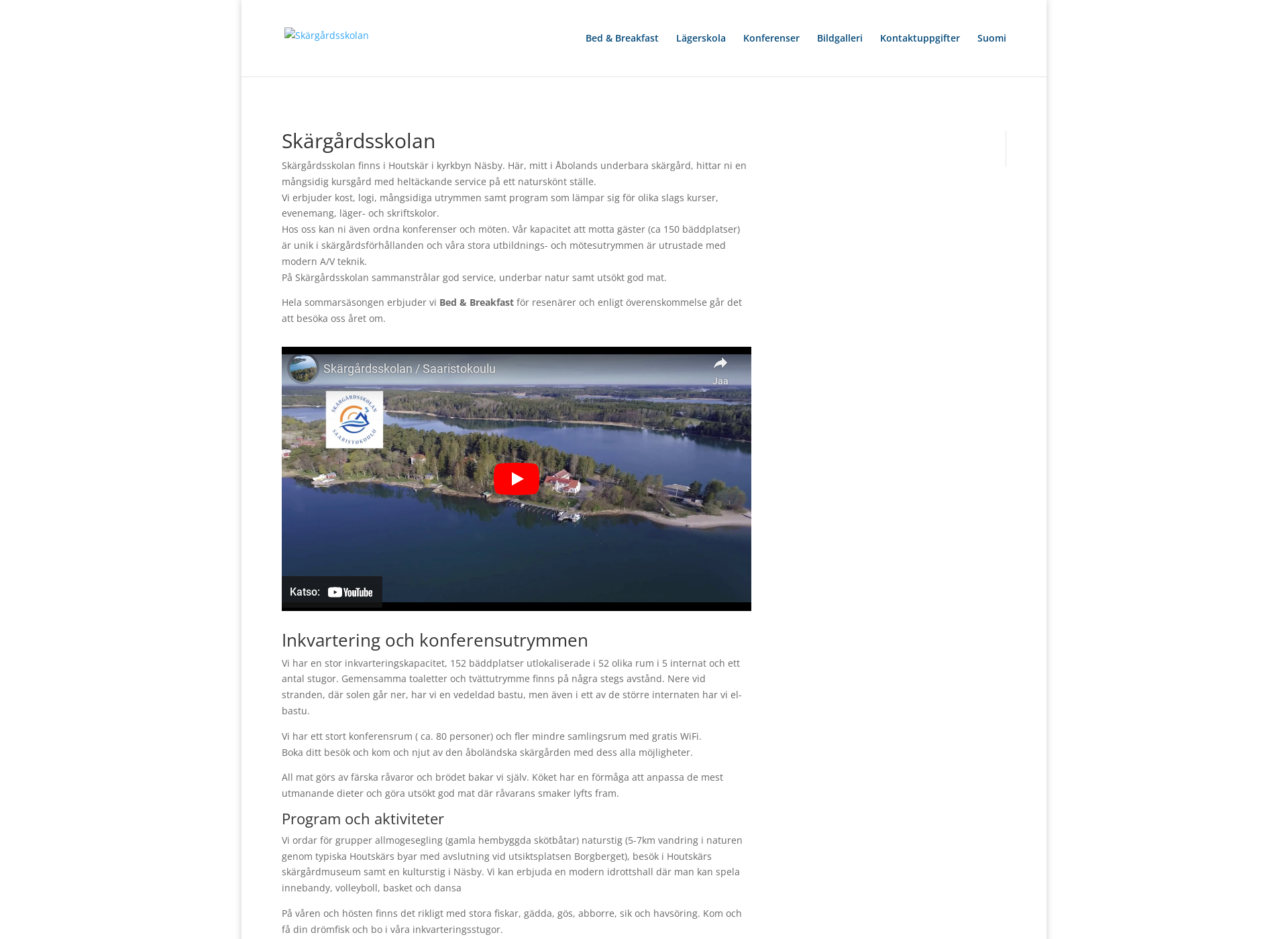 Screenshot for saaristokoulu.fi