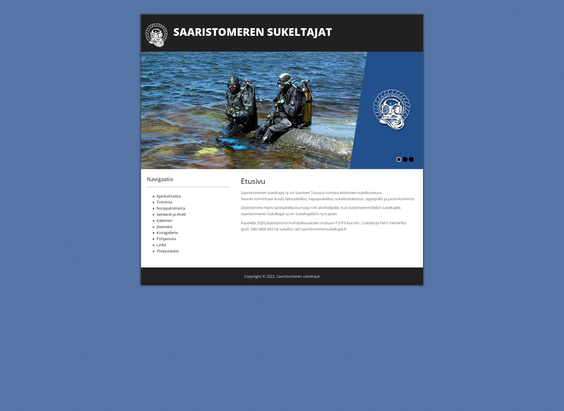 Screenshot for saaristomerensukeltajat.fi