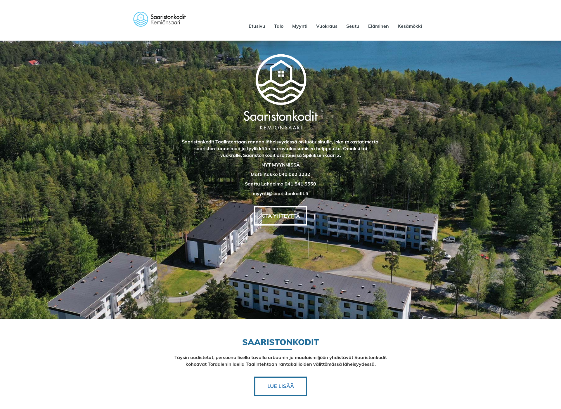 Screenshot for saaristonkodit.fi