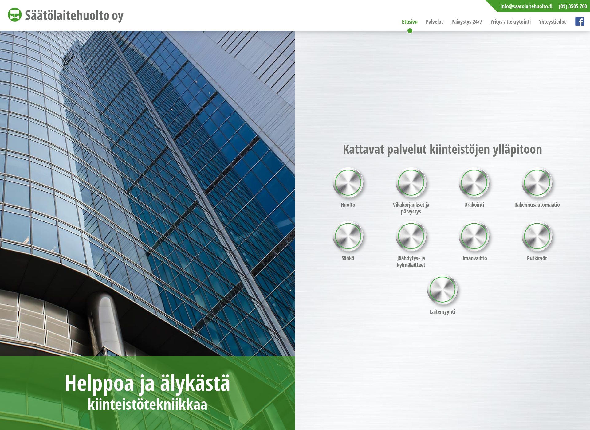Screenshot for saatolaitehuolto.fi