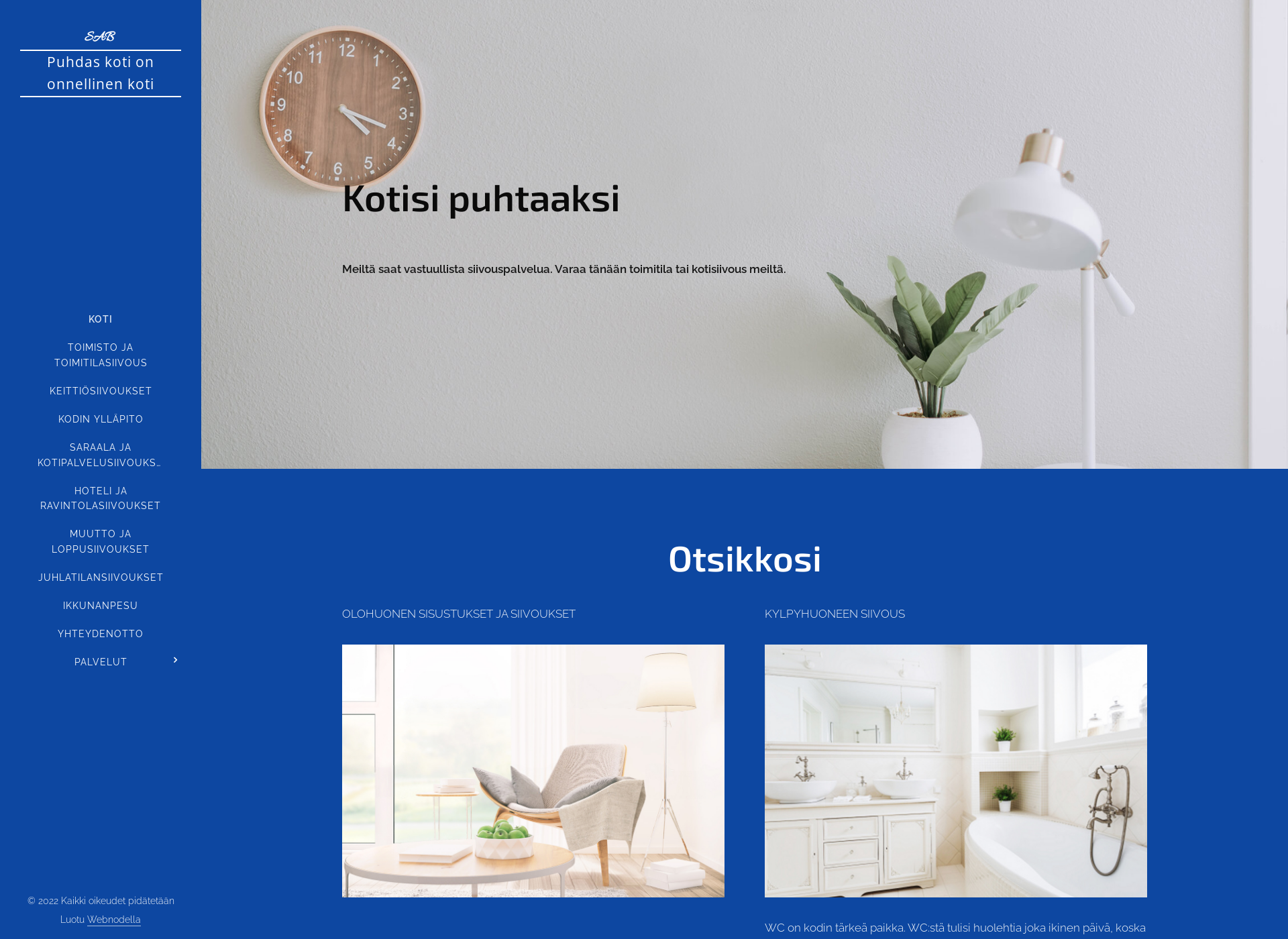 Screenshot for sab-siivouspalvelut.fi