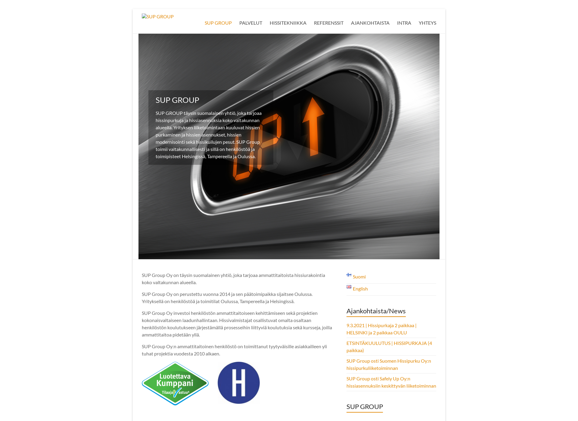 Screenshot for safelyup.fi