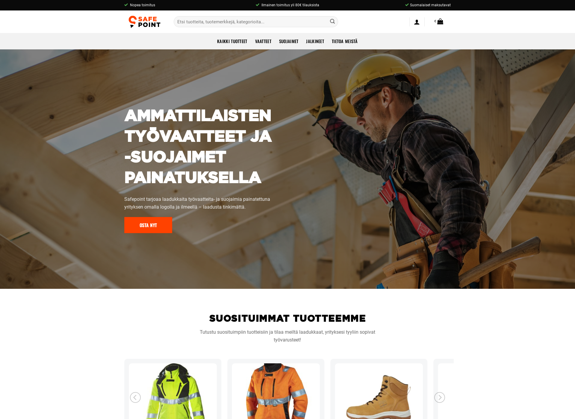 Screenshot for safepoint.fi