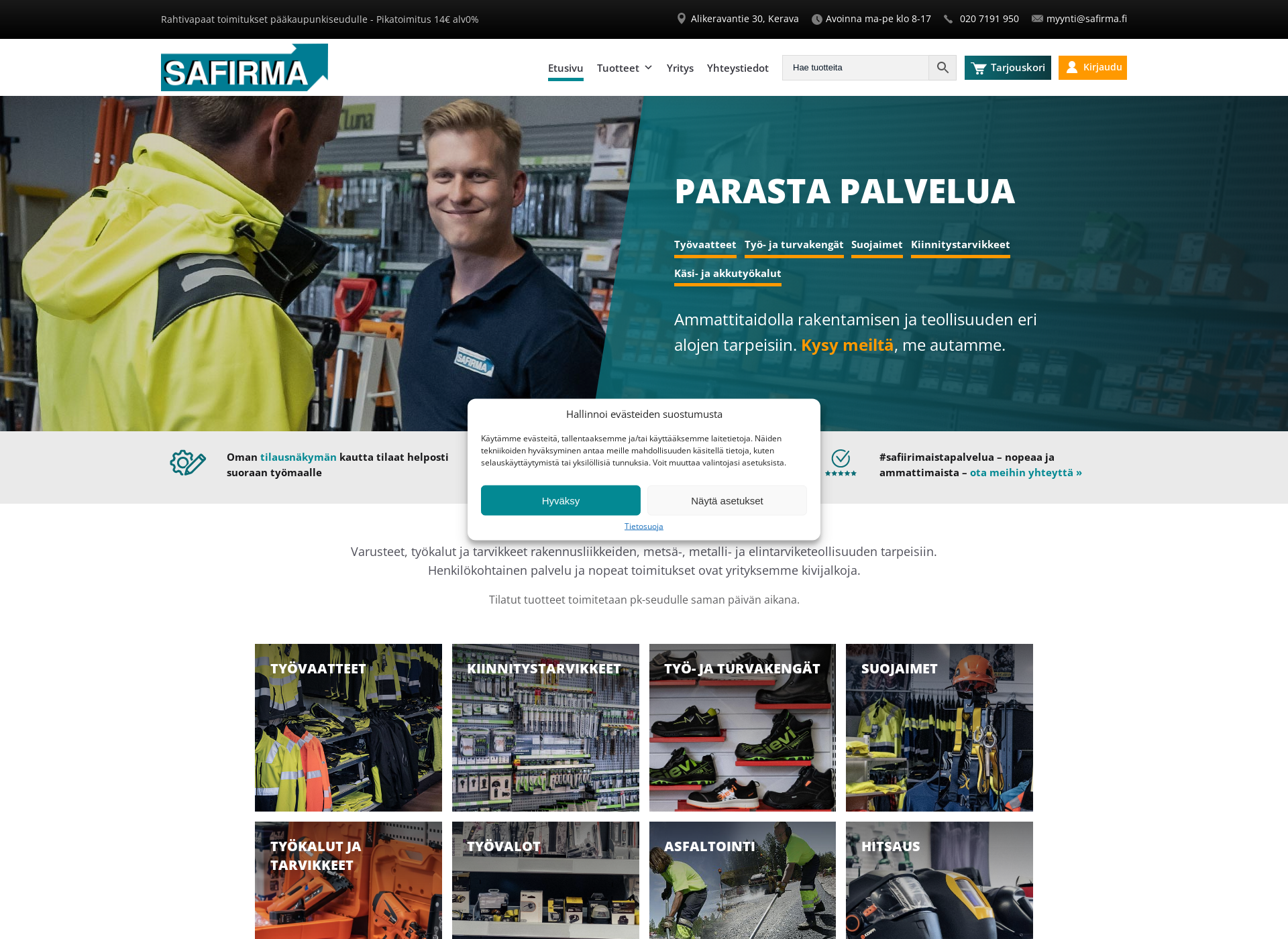 Näyttökuva safirma.fi